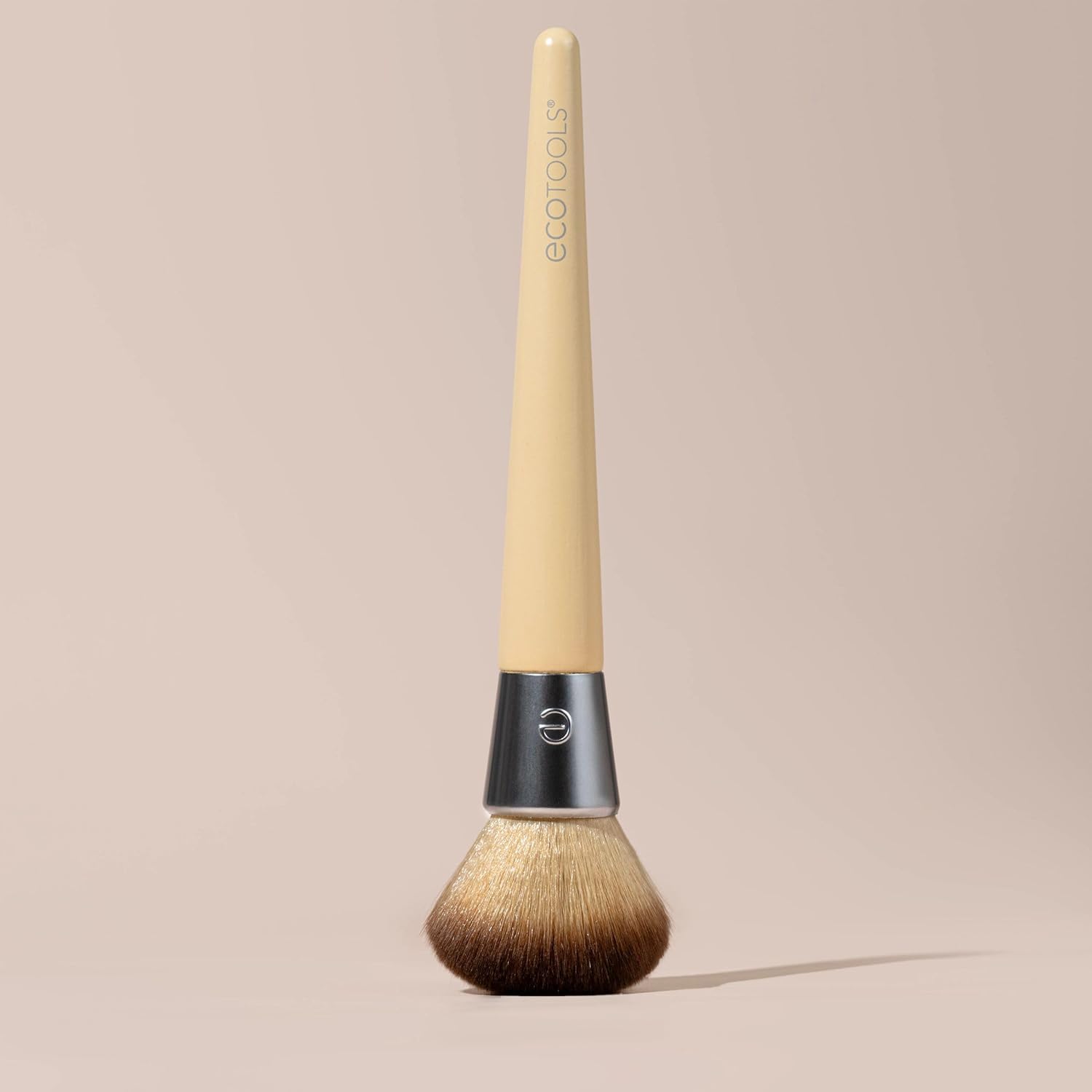 EcoTools Blending Face Makeup Brush, For Liquid & Cream Foundation, Bronzer, & Blush, Multipurpose Makeup Brush, Dense, Synthetic Bristles, Eco Friendly, Cruelty-Free & Vegan, 1 Count - Image 8