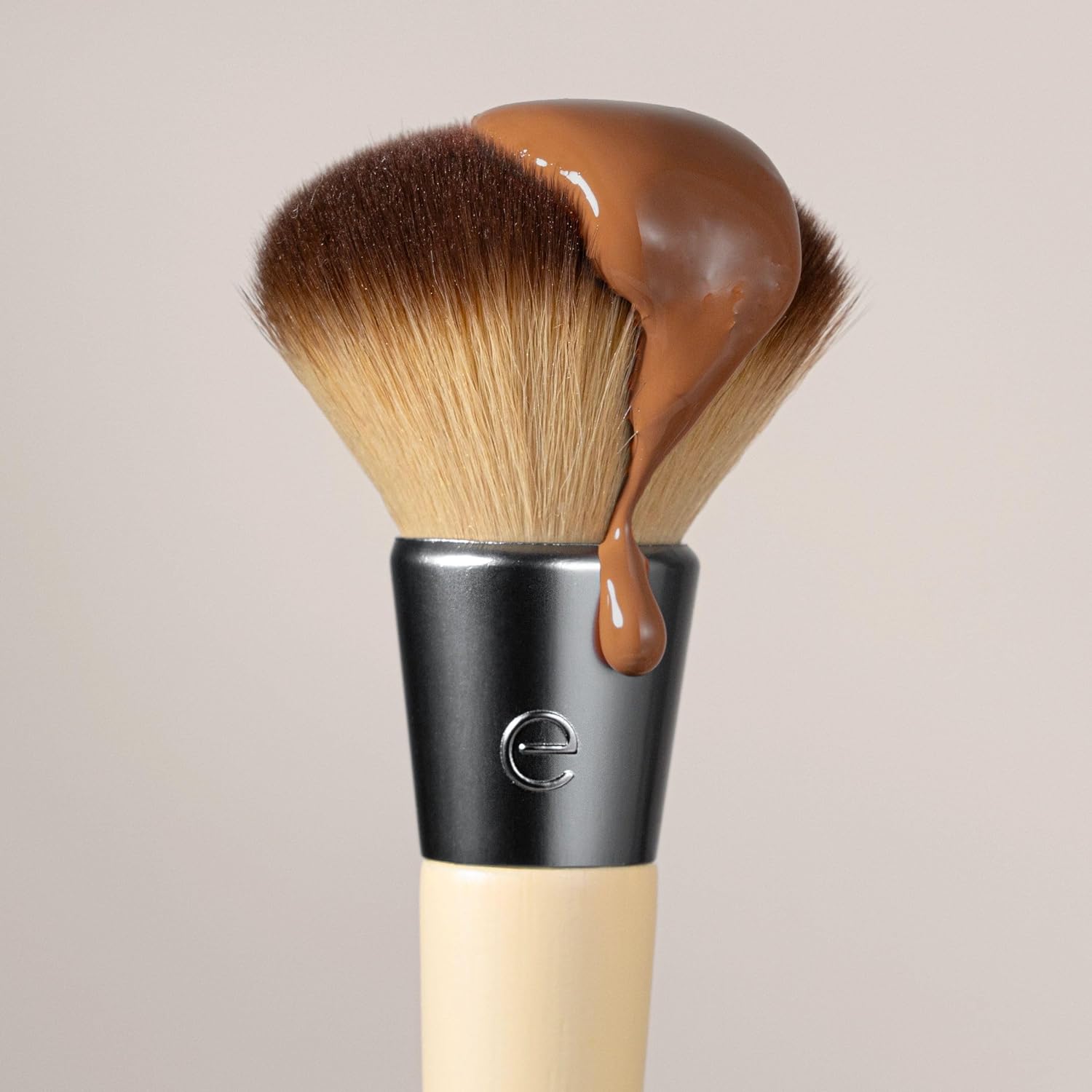 EcoTools Blending Face Makeup Brush, For Liquid & Cream Foundation, Bronzer, & Blush, Multipurpose Makeup Brush, Dense, Synthetic Bristles, Eco Friendly, Cruelty-Free & Vegan, 1 Count - Image 9