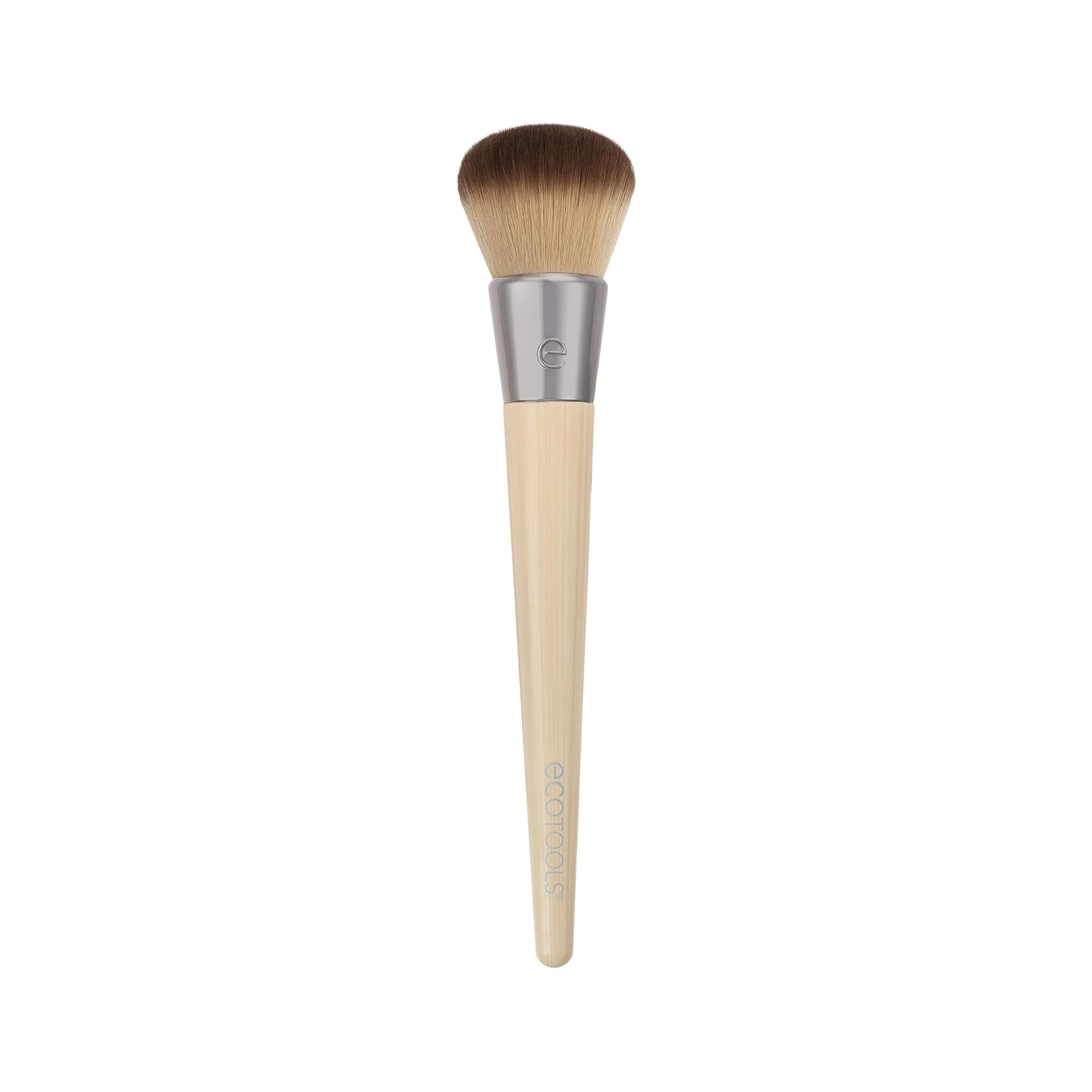 EcoTools Blending Face Makeup Brush, For Liquid & Cream Foundation, Bronzer, & Blush, Multipurpose Makeup Brush, Dense, Synthetic Bristles, Eco Friendly, Cruelty-Free & Vegan, 1 Count - Image 2