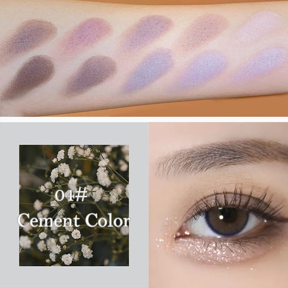 Erinde 10 Colors Matte Eyeshadow Palette, Grey Brown Eye Shadow Palette Makeup, Neutral Taupe Eye Makeup Pallet, Ultra-Blendable, Long Lasting Natural Nude Eyeshadow Pallete for Older Women, Cement - Image 2