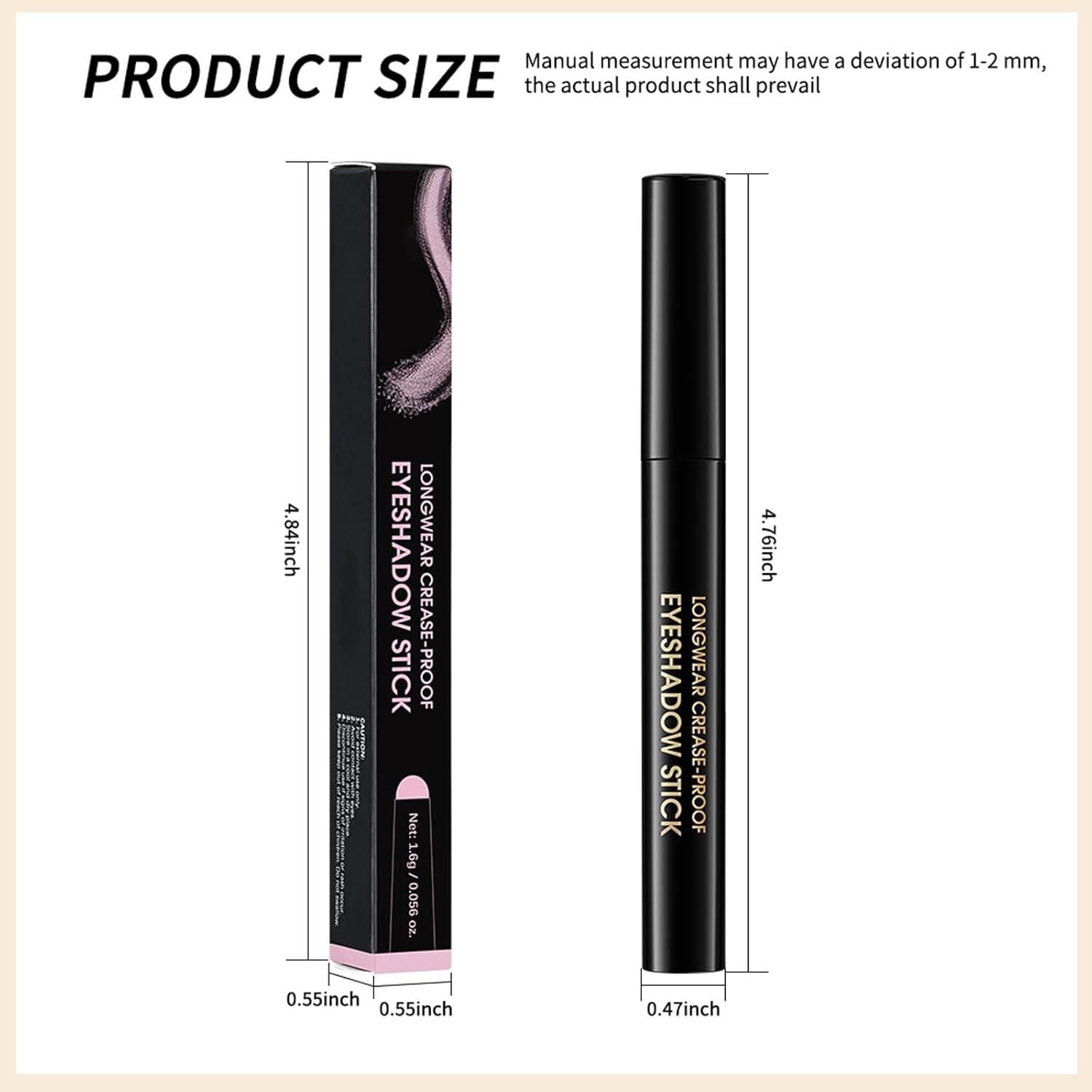 Erinde Waterproof Eyeshadow Stick, Cream Eye Shadow Stick, Long-Lasting, Crease-Proof, Cream to Powder Buildable & Blendable Eye Shadow Pencils Crayon, Vegan & Cruelty-Free, 06# - Image 7