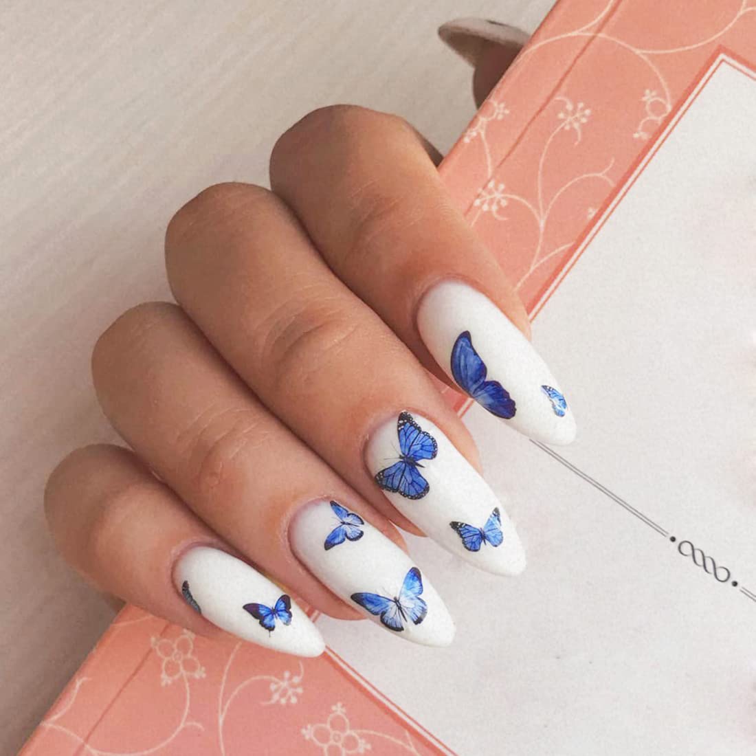 Eseres Acrylic Nail Kits for Beginner Nail Design Kit Pre-shaped Clear Full Cover False Nails for Nail Tools Kit - Image 3