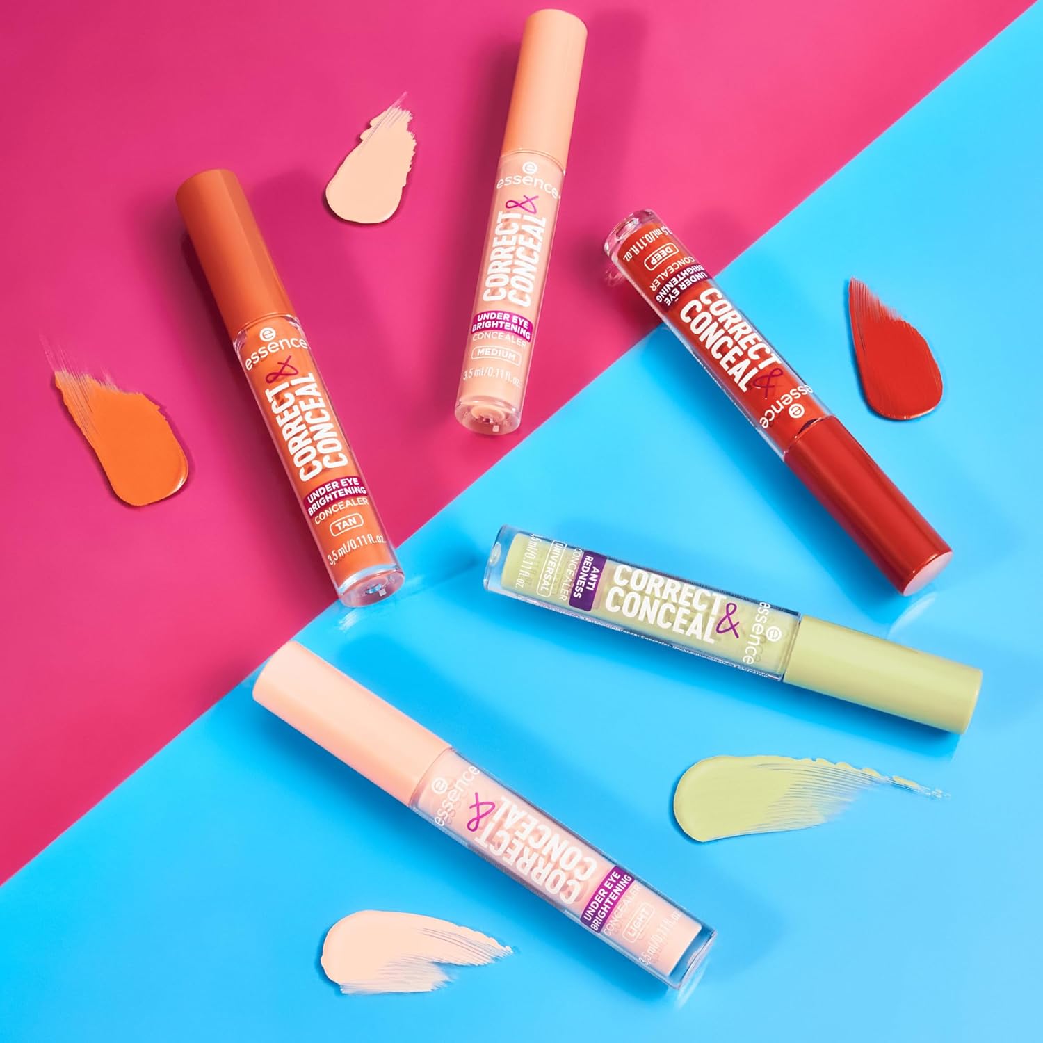essence | Correct & Conceal Under Eye Brightening Concealer | Easy Application, Lightweight, Buildable, Infused with Aloe Vera | Vegan & Cruelty Free (40 | Deep) - Image 5