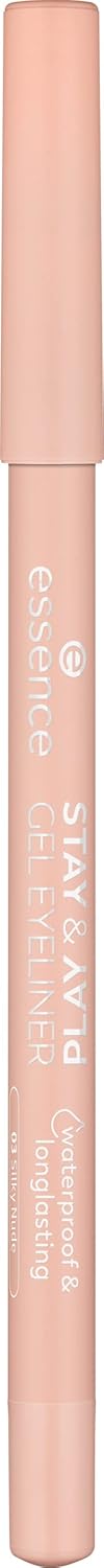 essence | Stay & Play Gel Eyeliner | Super Soft Gel-like Texture | Waterproof & Longlasting | Vegan & Cruelty Free (03 Silky Nude) - Image 2