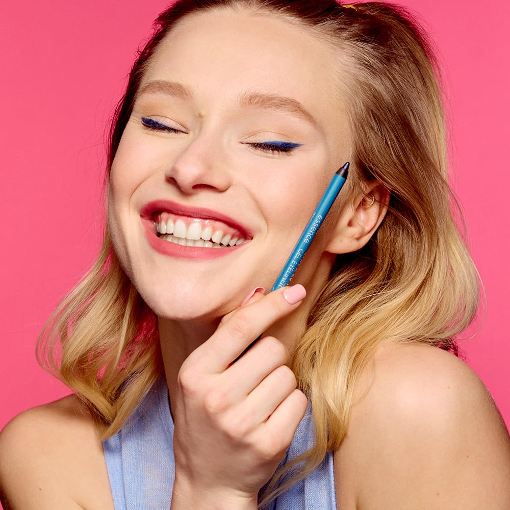 essence | Stay & Play Gel Eyeliner | Super Soft Gel-like Texture | Waterproof & Longlasting | Vegan & Cruelty Free (06 Midnight Sky) - Image 7