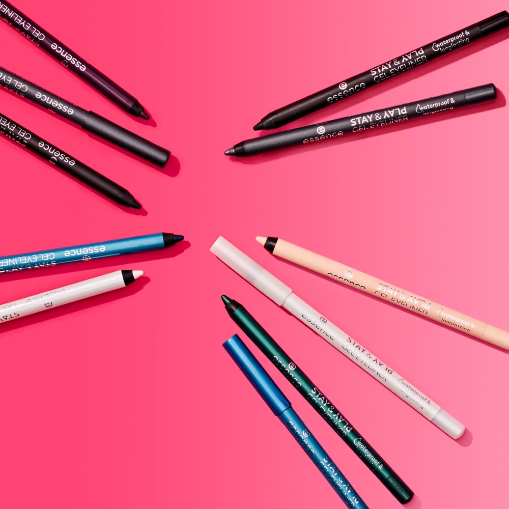 essence | Stay & Play Gel Eyeliner | Super Soft Gel-like Texture | Waterproof & Longlasting | Vegan & Cruelty Free (06 Midnight Sky) - Image 8