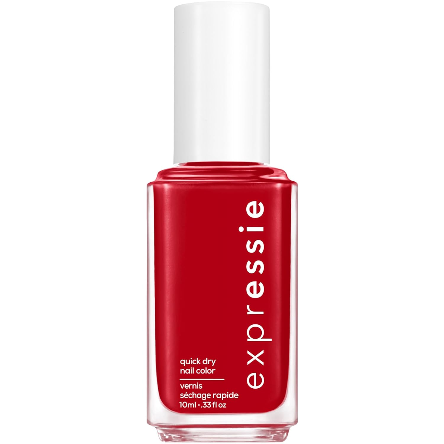 Essie expressie, Quick-Dry Nail Polish, 8-Free Vegan, Blue Toned Red, Seize The Minute, 0.33 fl oz
