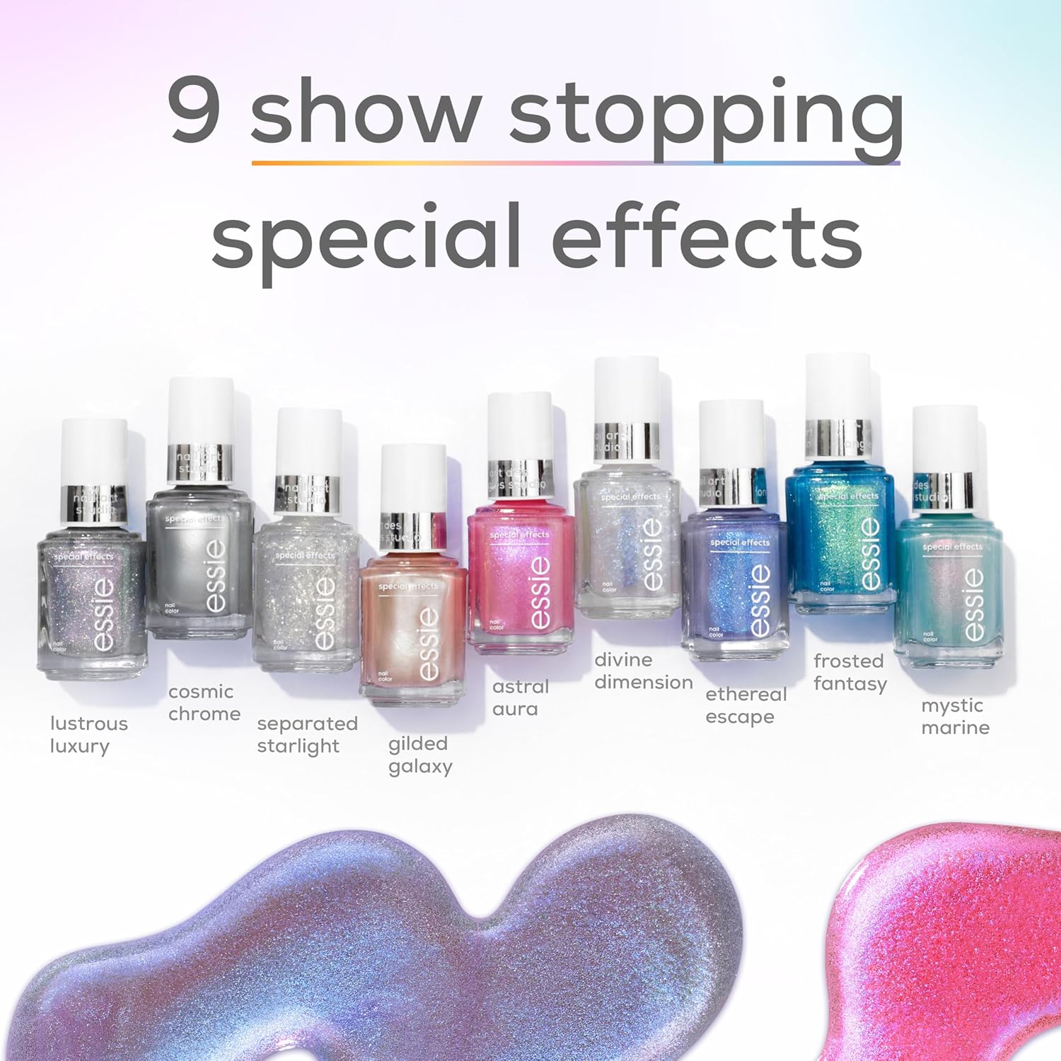 essie Nail Art Studio Special Effects Chrome Polish, Vegan, Silver Nail Polish, Cosmic Chrome, 0.46 Fl Oz - Image 6