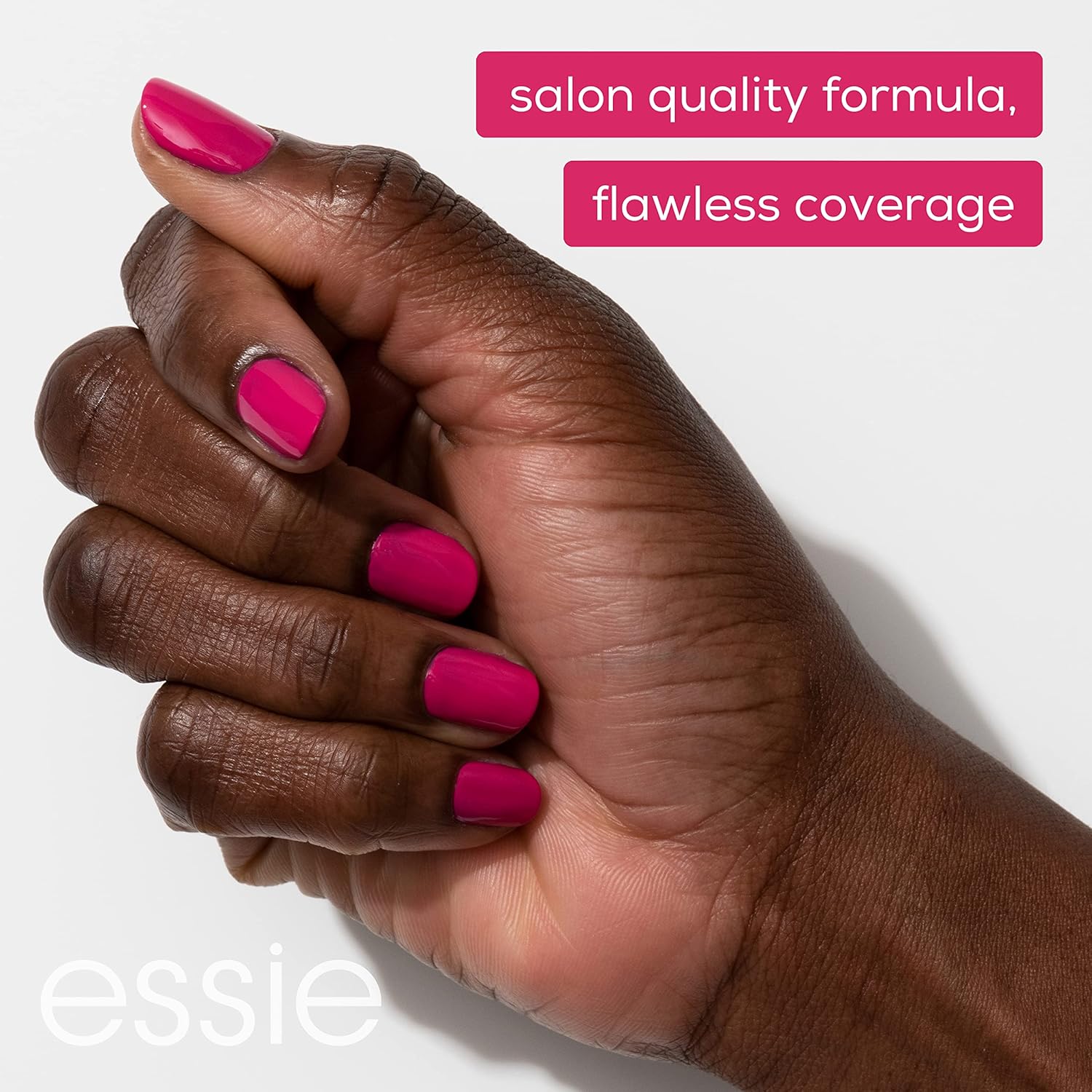 essie Nail Polish, Salon-Quality Midtone Coral Nail Polish, Vegan, Check In To Check Out, 0.46 fl oz - Image 5