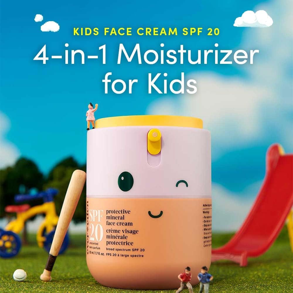 Evereden Kids Face Cream, 1.7 oz. | Fragrance-Free and Kids Face Lotion with SPF 20 | Clean and Non-Toxic Face Moisturizer | Multi-Vitamin Skin Care | FSA Eligible - Image 2