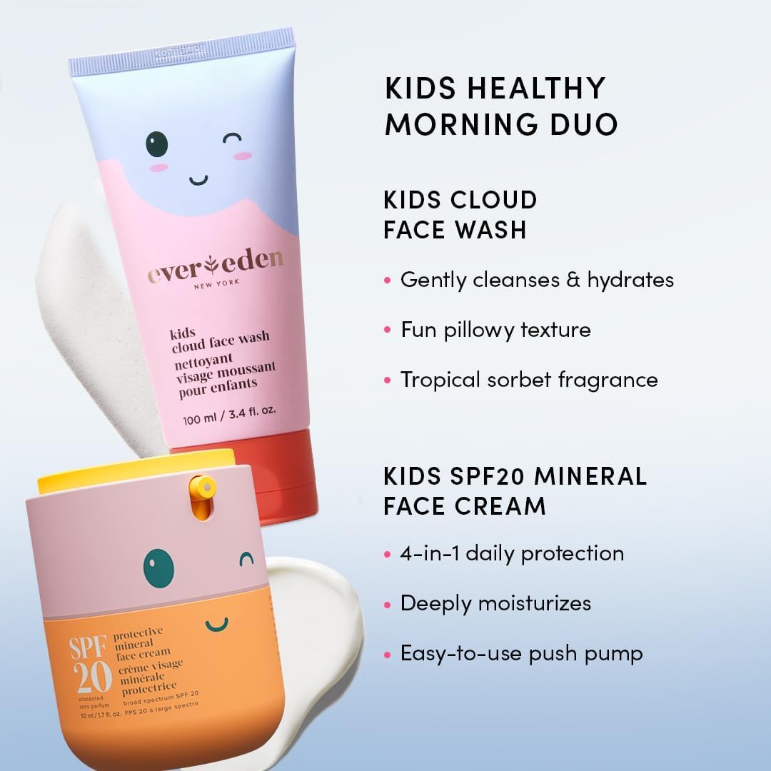 Evereden Kids Face Cream, 1.7 oz. | Fragrance-Free and Kids Face Lotion with SPF 20 | Clean and Non-Toxic Face Moisturizer | Multi-Vitamin Skin Care | FSA Eligible - Image 6