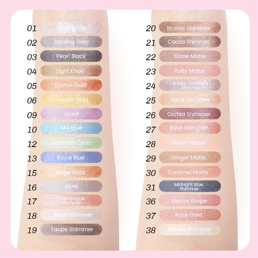 evpct 1Pcs Greenish Cyan Light Green Shimmer Cream Eye Shadow Brightener Sticks for Eyes Waterproof Pigmented, Double Ended Cream Eyeshadow Stick Pencil Pen with Applicator, Eye Shadow Palette - Image 5