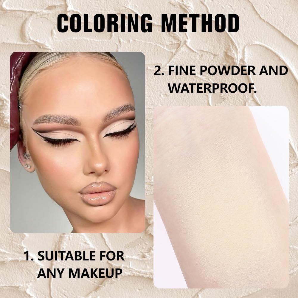 evpct Matte Nude Beige Mini Single Eyeshadow Palette, French Anilla Nude Natural Cream Matte Eye Shadow Palette Makeup Singles for Older Women Eyes, High Pigment Long Lasting Monochrome Eyeshadow - Image 4