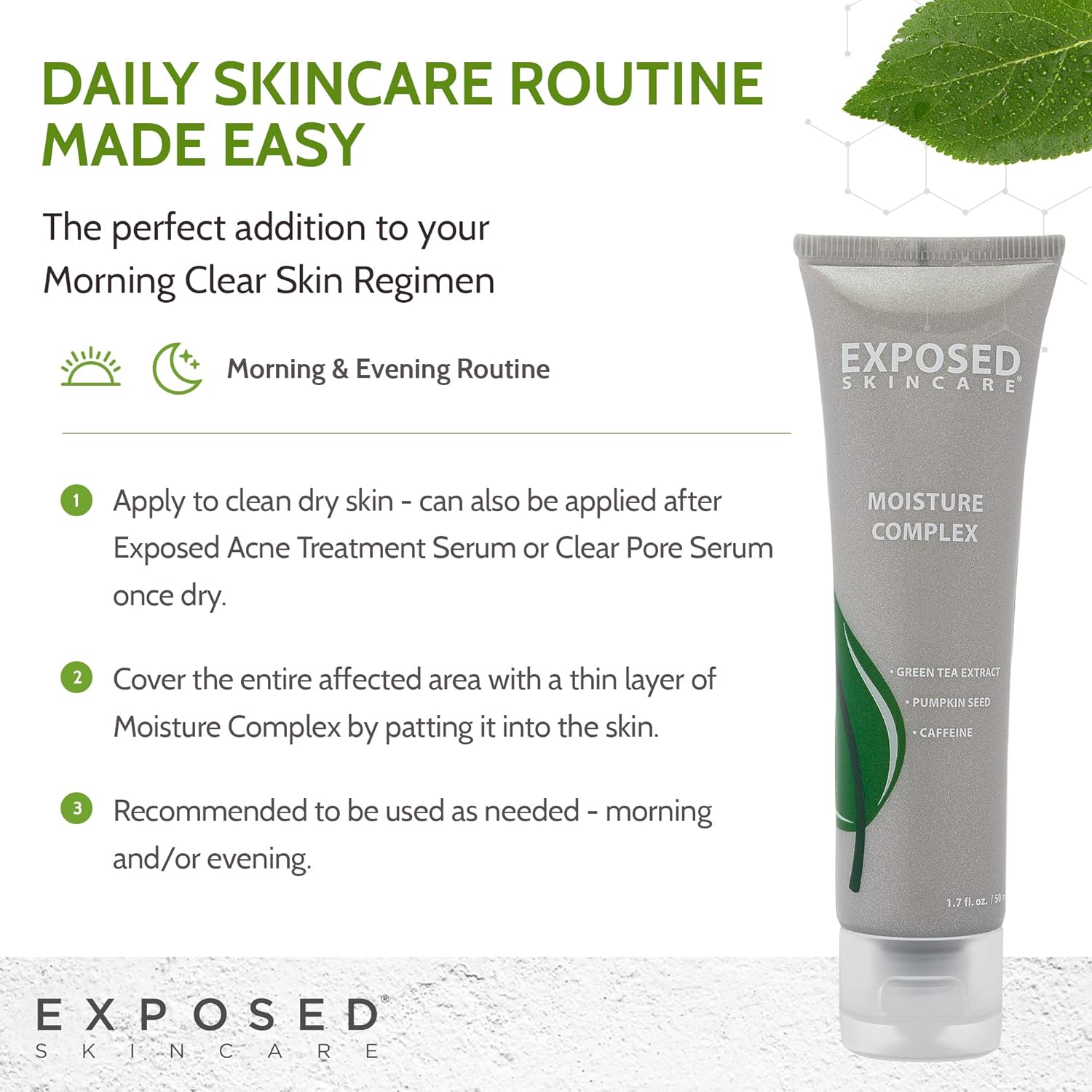 Exposed Skin Care Oil Free Daily Moisturizer Hydrating Facial Gel 1.7 Oz - Image 8