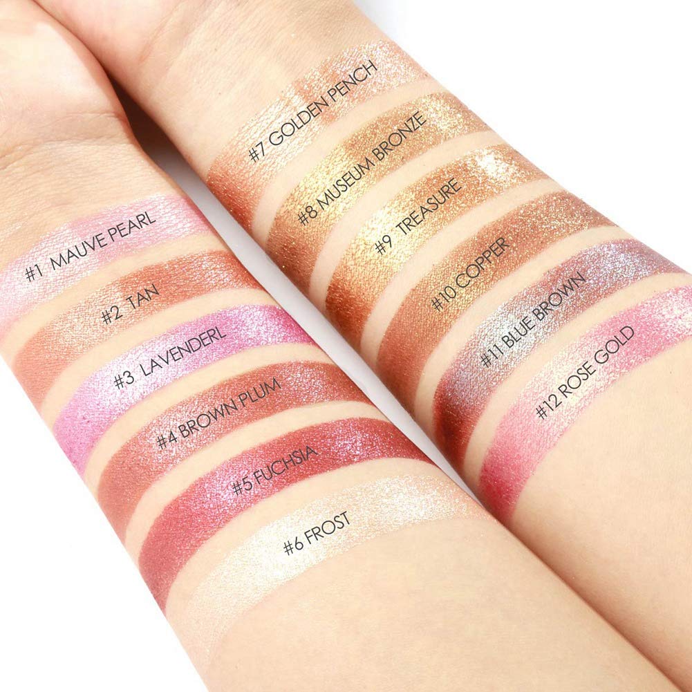 Eye Shadow, Eyes Pigment Powder, Loose Glitter for Eyeshadow, 12 Colors Glitter Eyeshadow Beauty Eyes Long Lasting Makeup Cosmetics for Women (#12) - Image 3