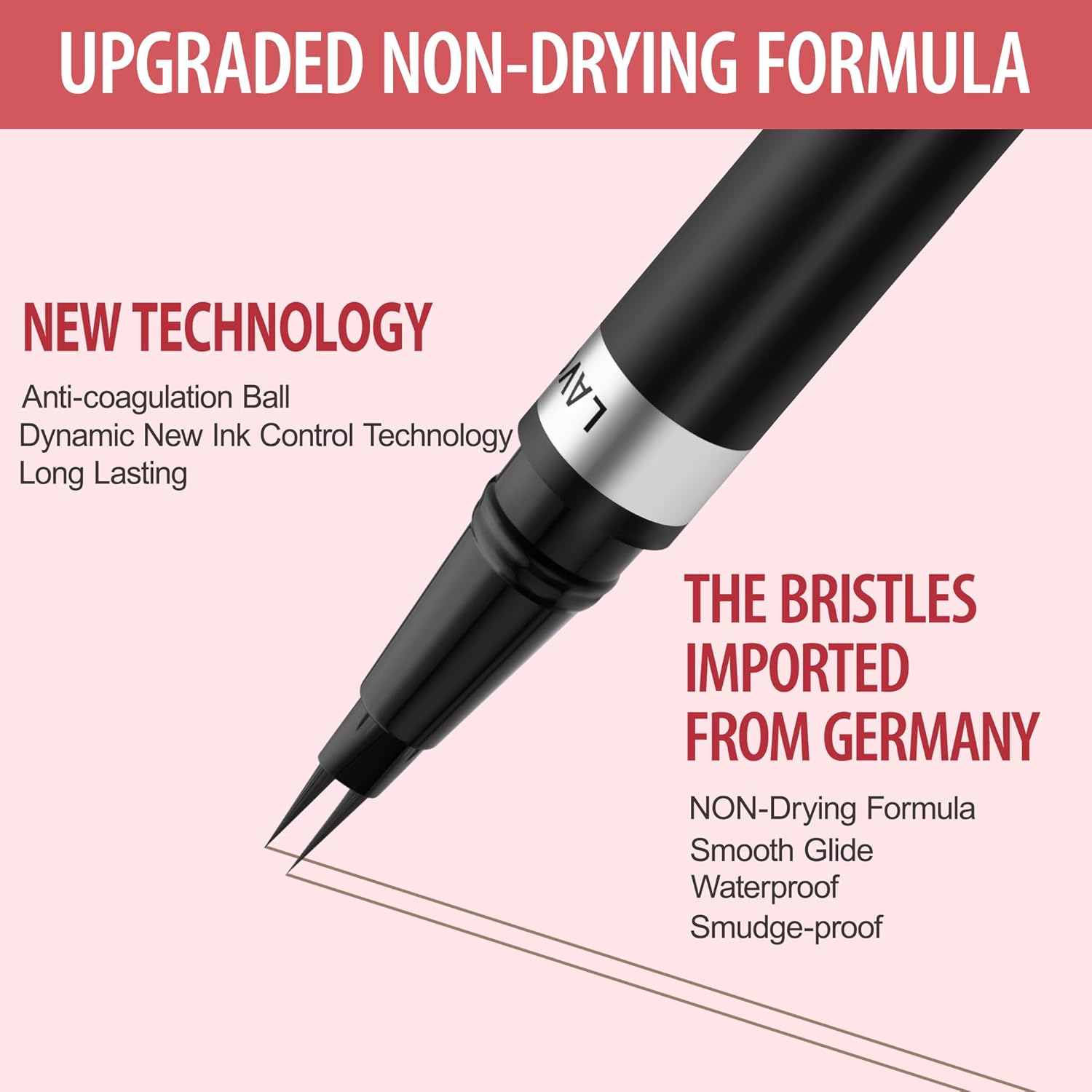 Eyebrow Pencil, 2-in-1 Waterproof Eyebrow Pen, with 2 Tip Microblading Eyebrow Pencil and Ultra-Precise Brow Pencil, with Eyebrow Brush, Eyebrow Pencils for Women, Natural Hair-Like Brows - Ash Brown - Image 3