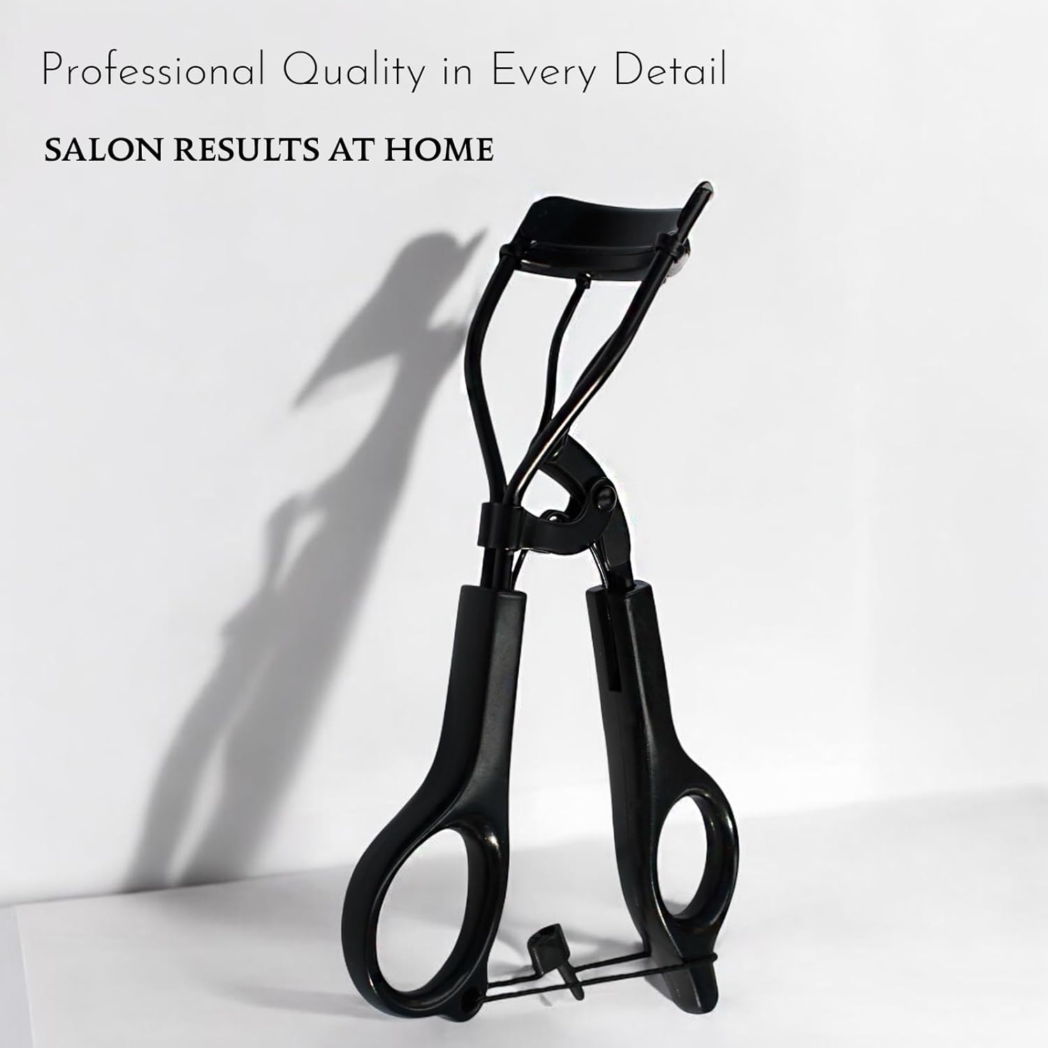 Eyelash Curler - Precision Lash Lift in Seconds with 5 Replacement Pads, Eyebrow Brush & Satin Travel Bag - Gentle & Safe, German Stainless Steel for Perfect Extra Curls - Gift (Black) - Image 3