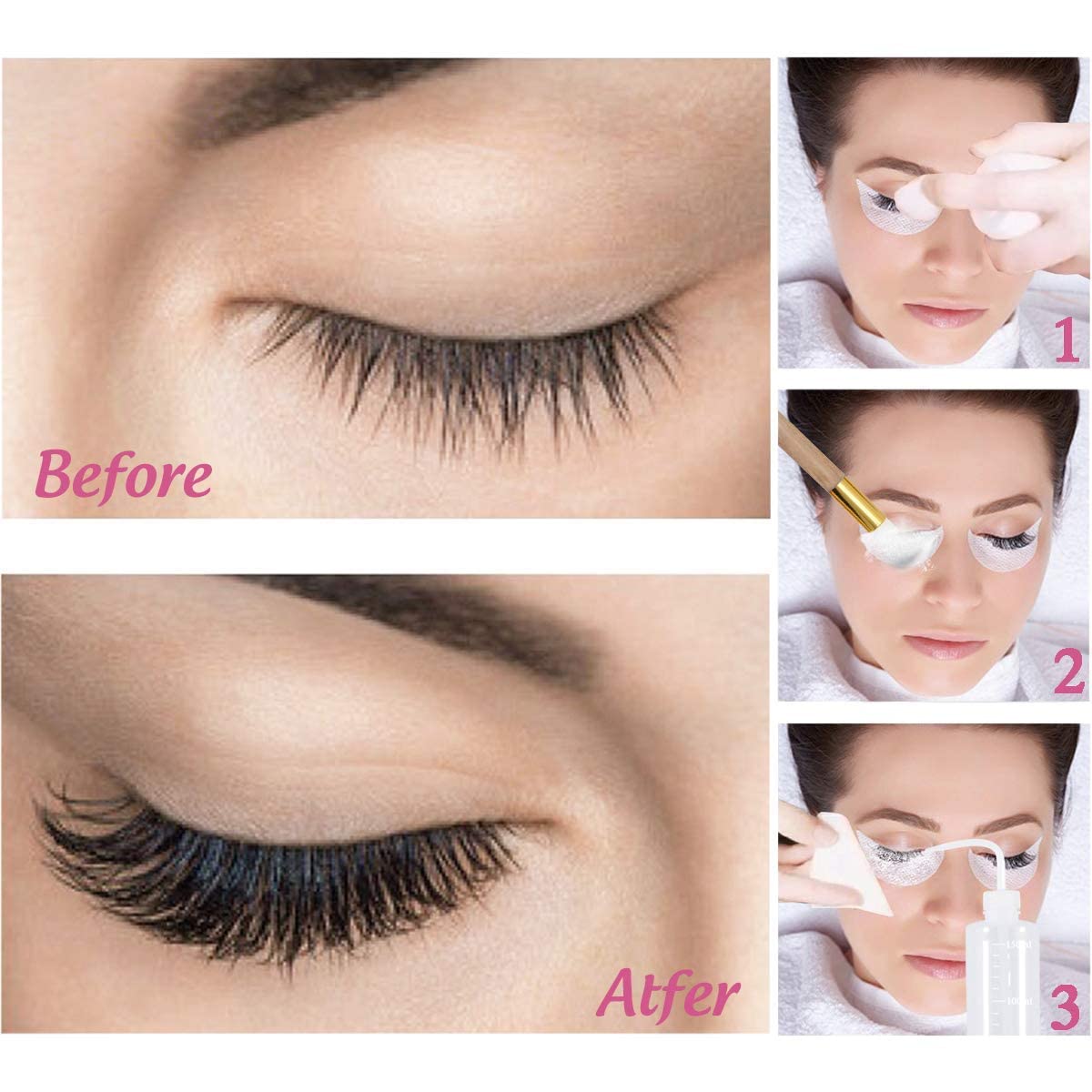 Eyelash Extension Cleanser Eyelid Foaming Cleanser Lash Foam Shampoo for Extensions, Oil, Paraben & Sulfate Free,100% Safe for Natural Lashes, Non-Irritating, Perfect for Professional Salon 1.69fl.oz - Image 5