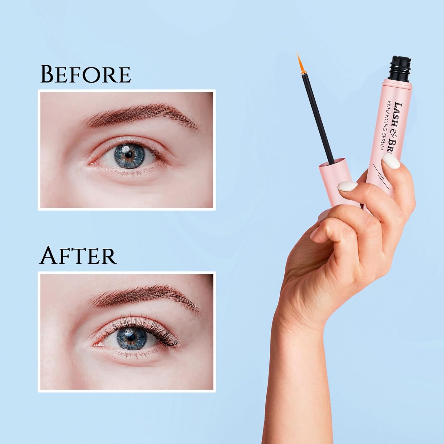 Eyelash Growth Serum, Eyelash Serum to Grow Lashes, Brow Growth Serum for Longer, Thicker and Stronger Lashes and Brows 5ml - Image 2