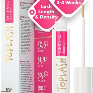 Eyelash Growth Serum - Innovative Formula for Longer, Thicker, Fuller Brows & Lashes - Natural, Cruelty-Free & Hypoallergenic - 0.10 fl.oz.
