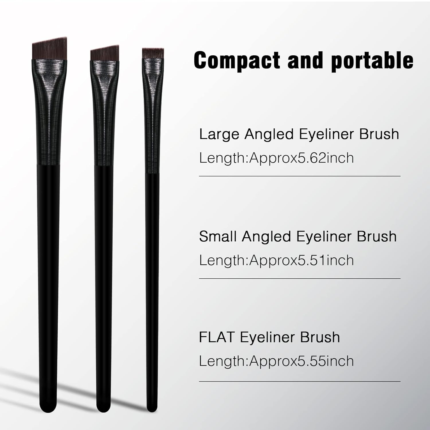 Eyeliner Brush Brow Tint Brushes Eyebrow Brushes Set Fine Angled Point Angled Slanted Tinting Brushes Ultra Thin Flat Makeup Brush Premium Eyebrow Brush Precision Gel Professional Soft Synthetic Hairs - Image 4