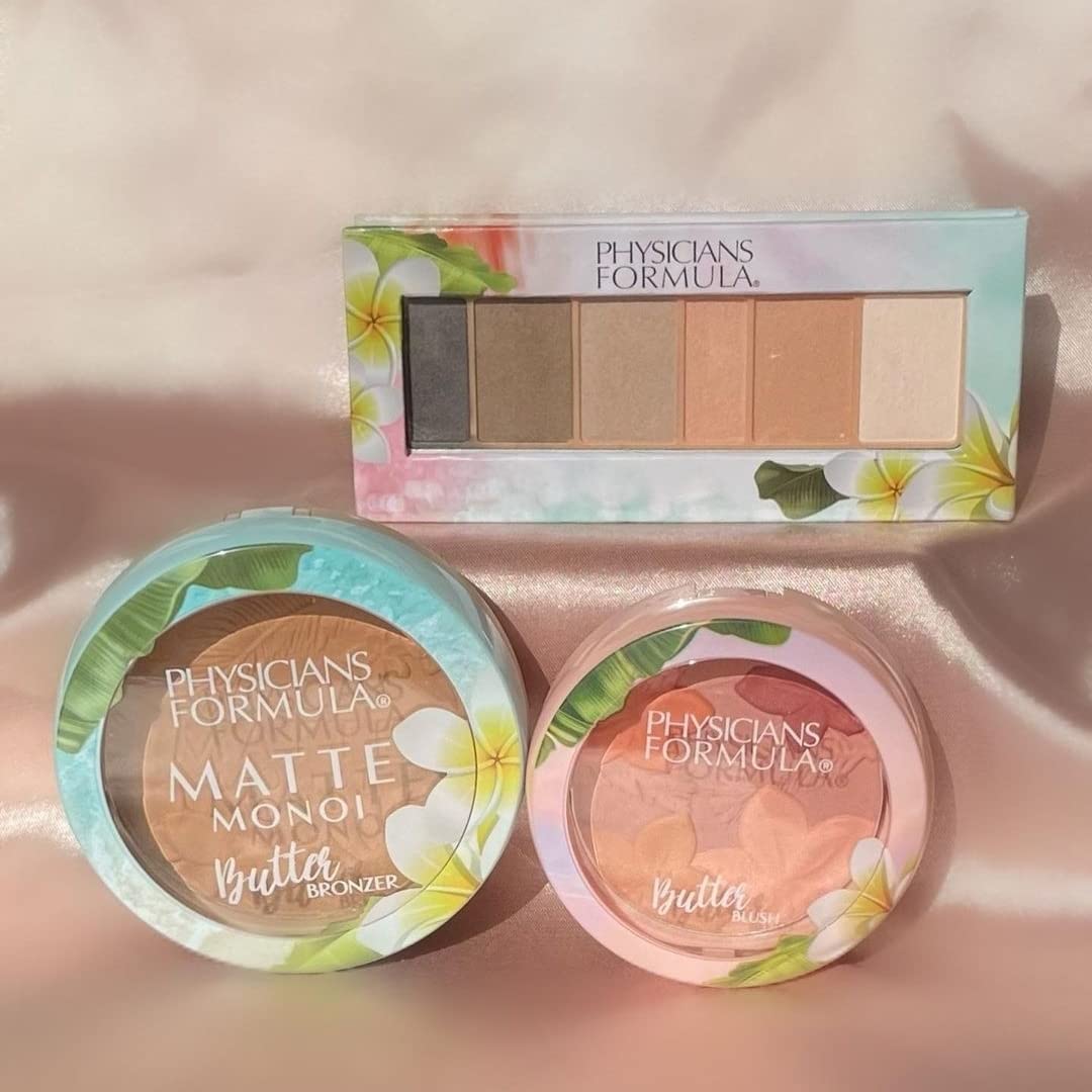 Eyeshadow Palette By Physicians Formula Matte Monoi Butter Eyeshadow Natural Matte Blushed Nudes, For Sensitive Skin, Hypoallergenic, Nourishing Moisturizing, Smooth, All Day Wear - Image 8