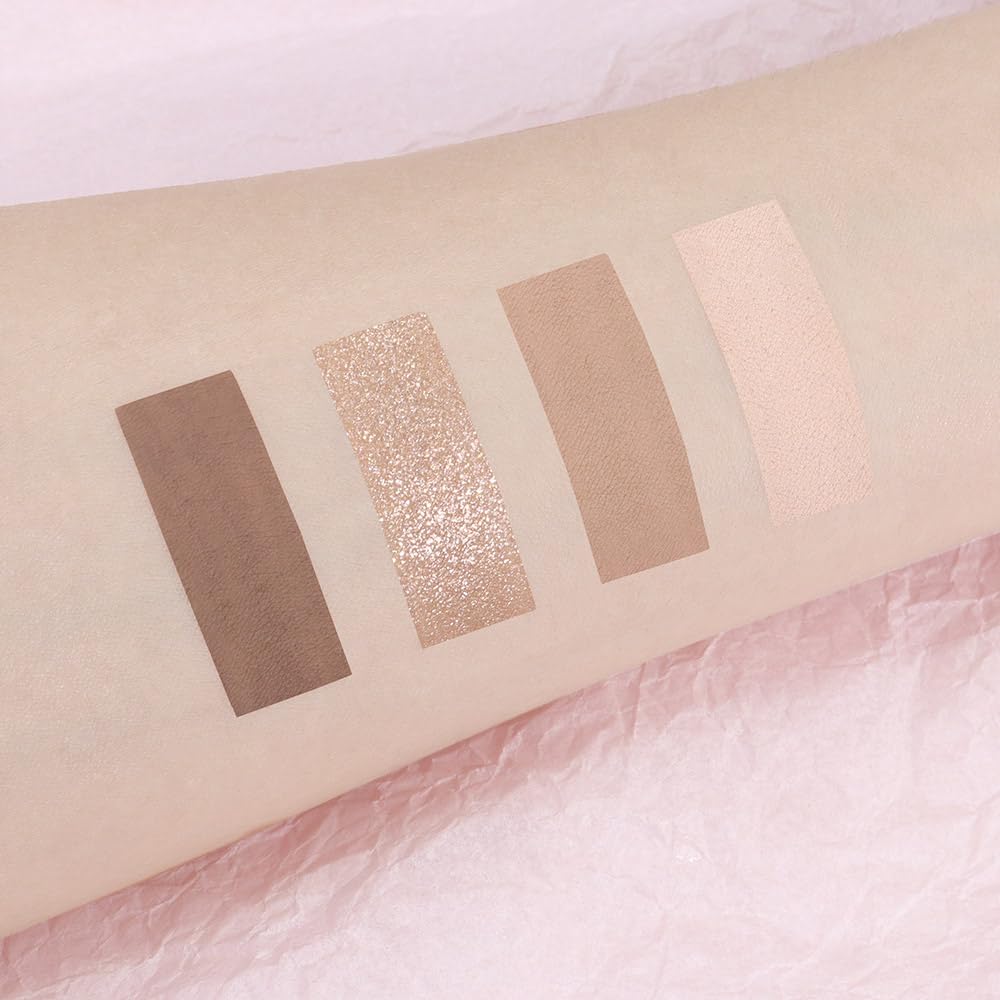 Eyeshadows Palette Makeup for Older Women, Neutral Nude Brown Eye Shadow, Powder Cream Glitter Matte Shimmer Quads Eyeshadow Palette, Long-lasting Pigmented Waterproof, sombras para ojos - Image 3