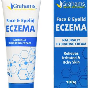 Face & Eyelid Eczema Cream - Treatment for Eczema, Dermatitis, Itch Relief, Redness, Inflammation & Very Dry Skin - with Colloidal Oatmeal - Hypoallergenic & Steroid-Free (1 x 50g)