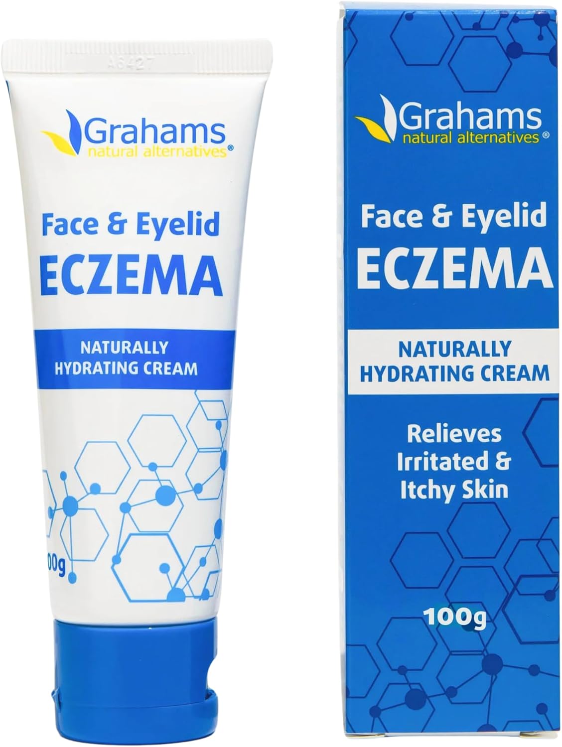 Face & Eyelid Eczema Cream - Treatment for Eczema, Dermatitis, Itch Relief, Redness, Inflammation & Very Dry Skin - with Colloidal Oatmeal - Hypoallergenic & Steroid-Free (1 x 50g)
