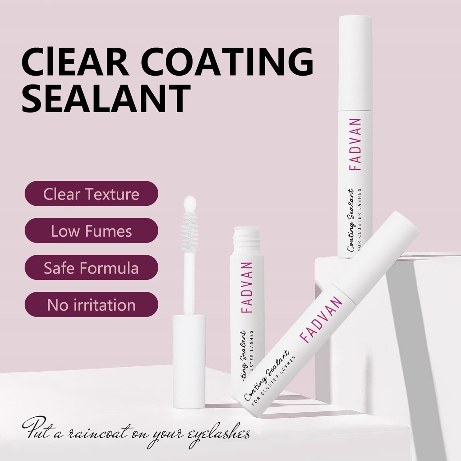 FADVAN Lash Sealant for Eyelash Extensions Overnighter Lash Sealer for DIY Coating Long-Lasting 2 Weeks (5ml, Clear) - Image 2