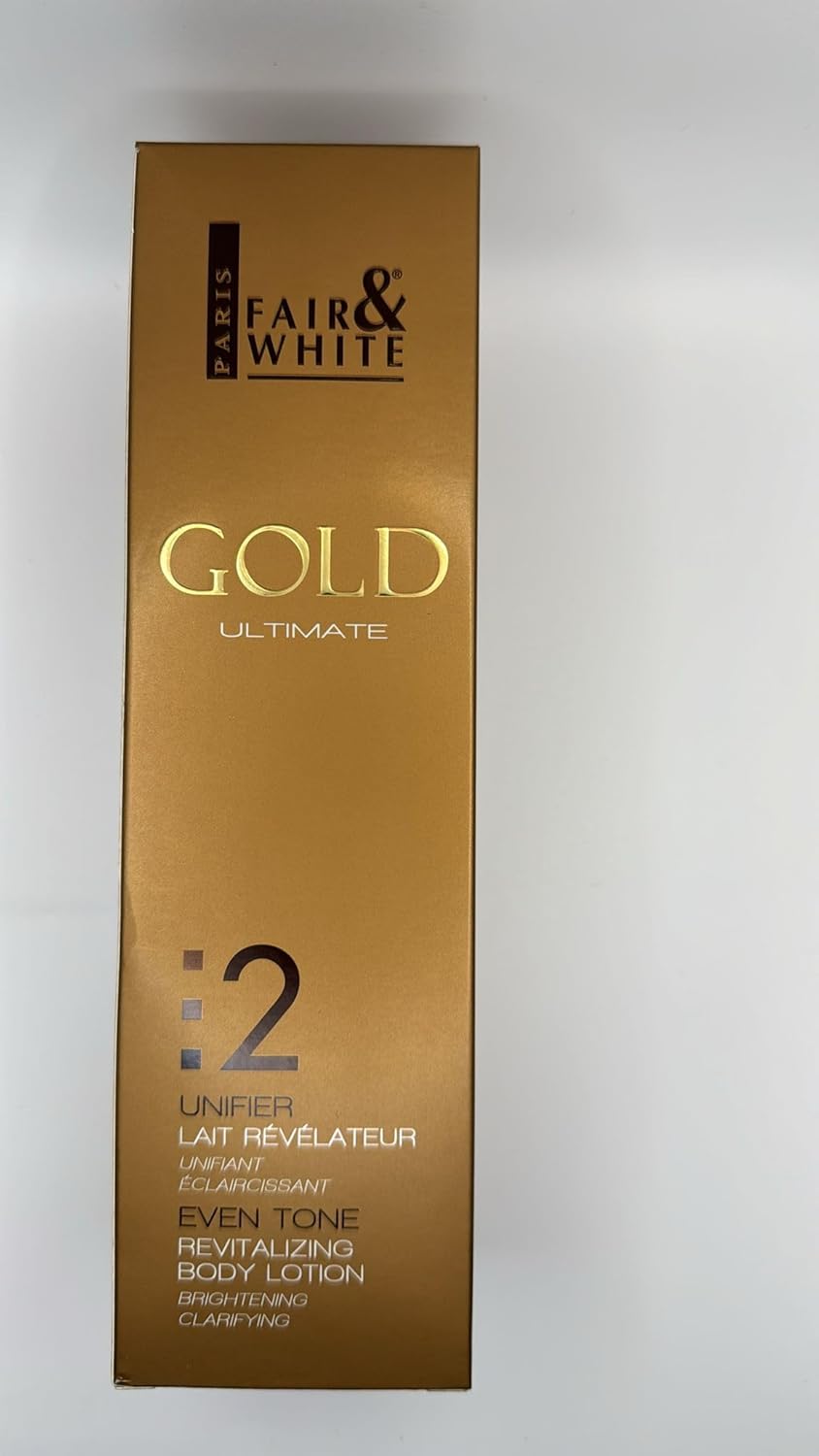 FAIR & WHITE 2: Gold Revitalizing Body Lotion | 500ml / 17.6fl.oz | with Argan Oil, Vitamin E and Shea Butter - Image 6
