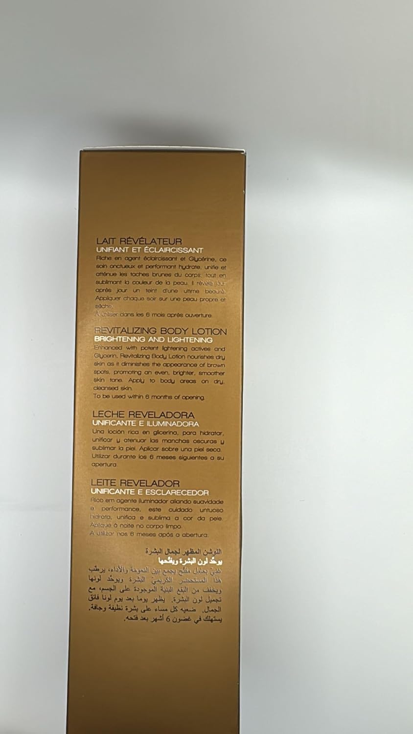 FAIR & WHITE 2: Gold Revitalizing Body Lotion | 500ml / 17.6fl.oz | with Argan Oil, Vitamin E and Shea Butter - Image 7