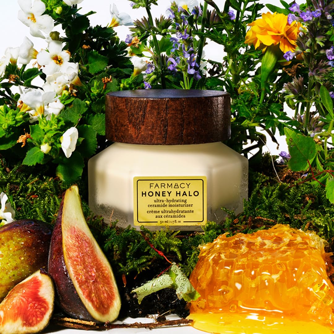 Farmacy Honey Halo Hydrating Face Moisturizer with Ceramides for Dry Skin 100ml - Image 3