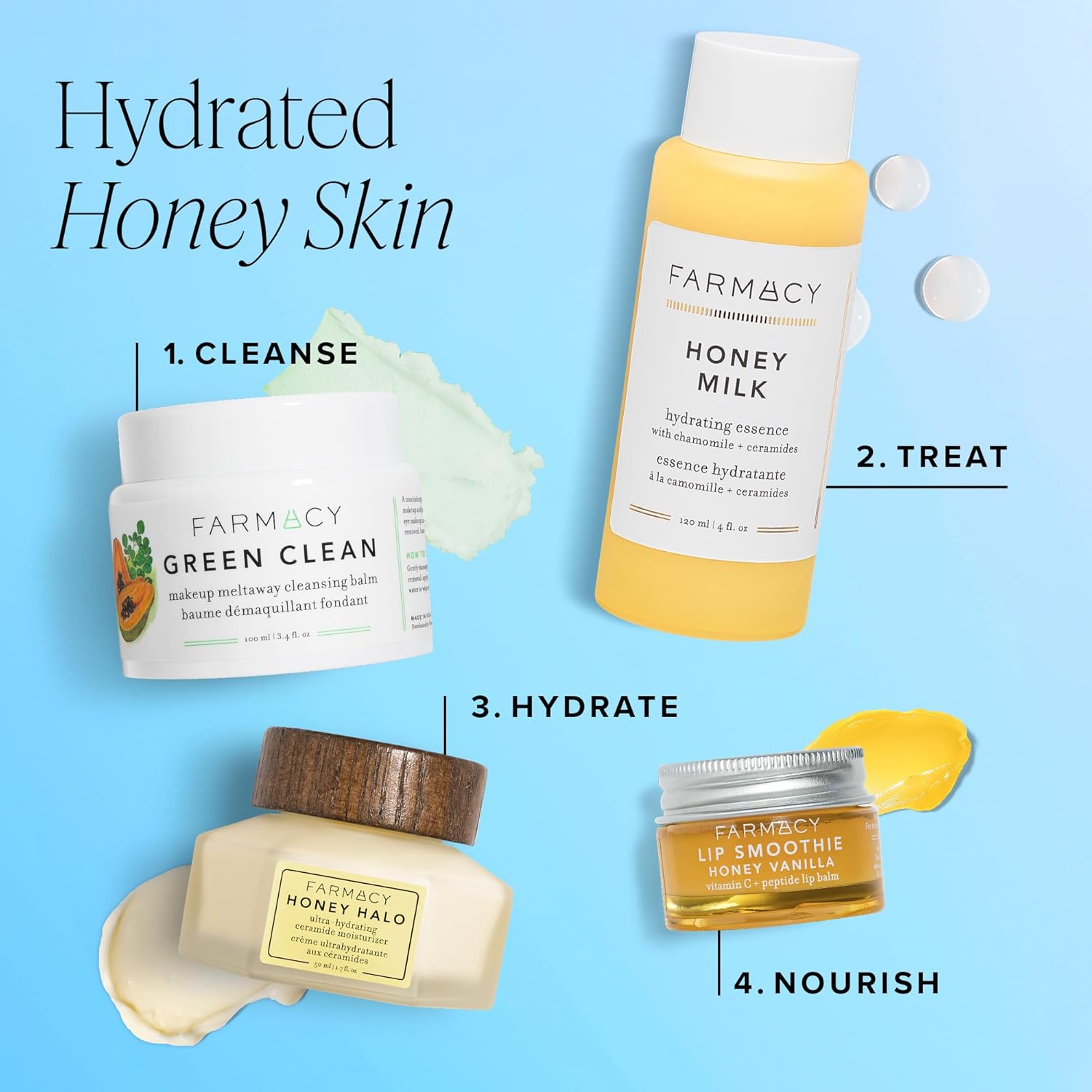 Farmacy Honey Halo Hydrating Face Moisturizer with Ceramides for Dry Skin 100ml - Image 9