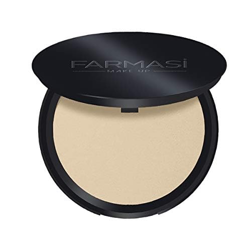 Farmasi Make Up Face Perfecting Pressed Powder 01-COOL LIGHT - Matte Finish Oil Control Smooth Finish Long-Lasting All Skin Types 12g/0.4Oz