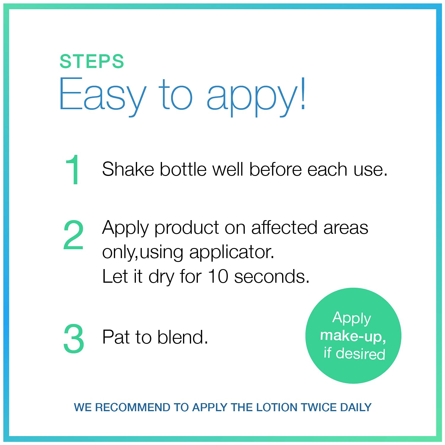 Fast-Acting Acne Spot Treatment & Drying Lotion – Light/Medium Shade – Formula for Pimples & Blemishes – Conceals, Dries & Calms Skin – Non-Comedogenic, Hypoallergenic, Dermatologist Approved – 0.5 oz - Image 6