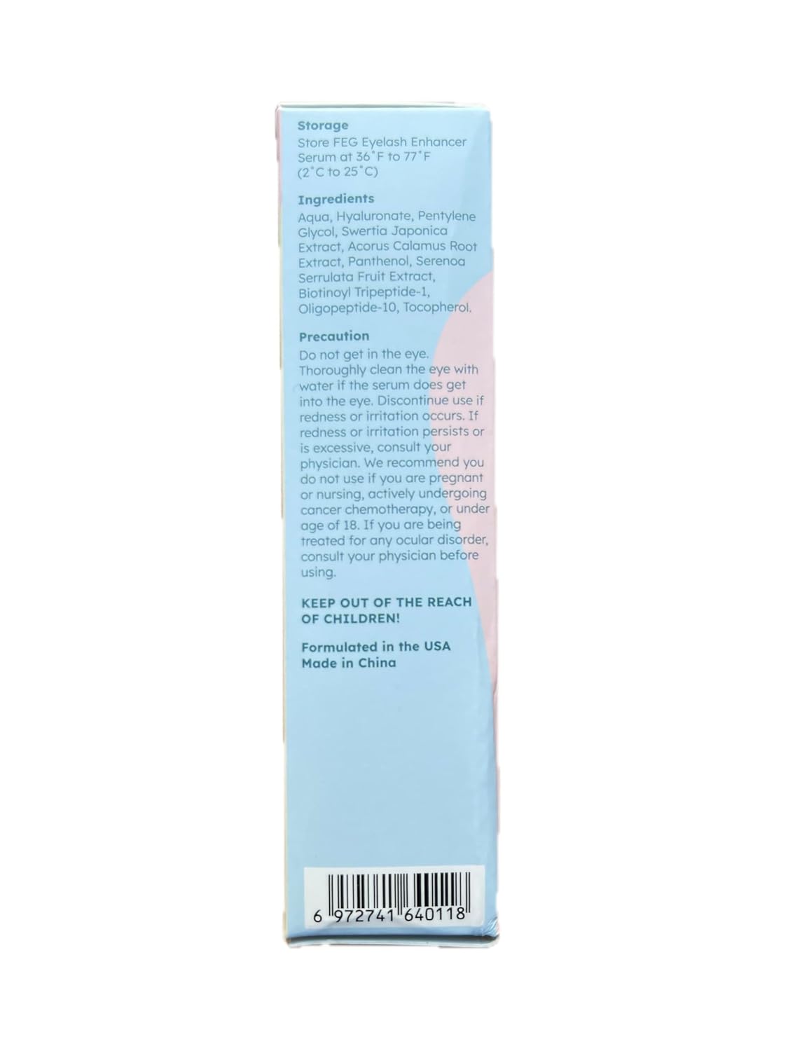 FEG Eyelash Growth Serum for Thicker, Fuller, Longer Lashes - 2 x 3ml Tubes - Image 8