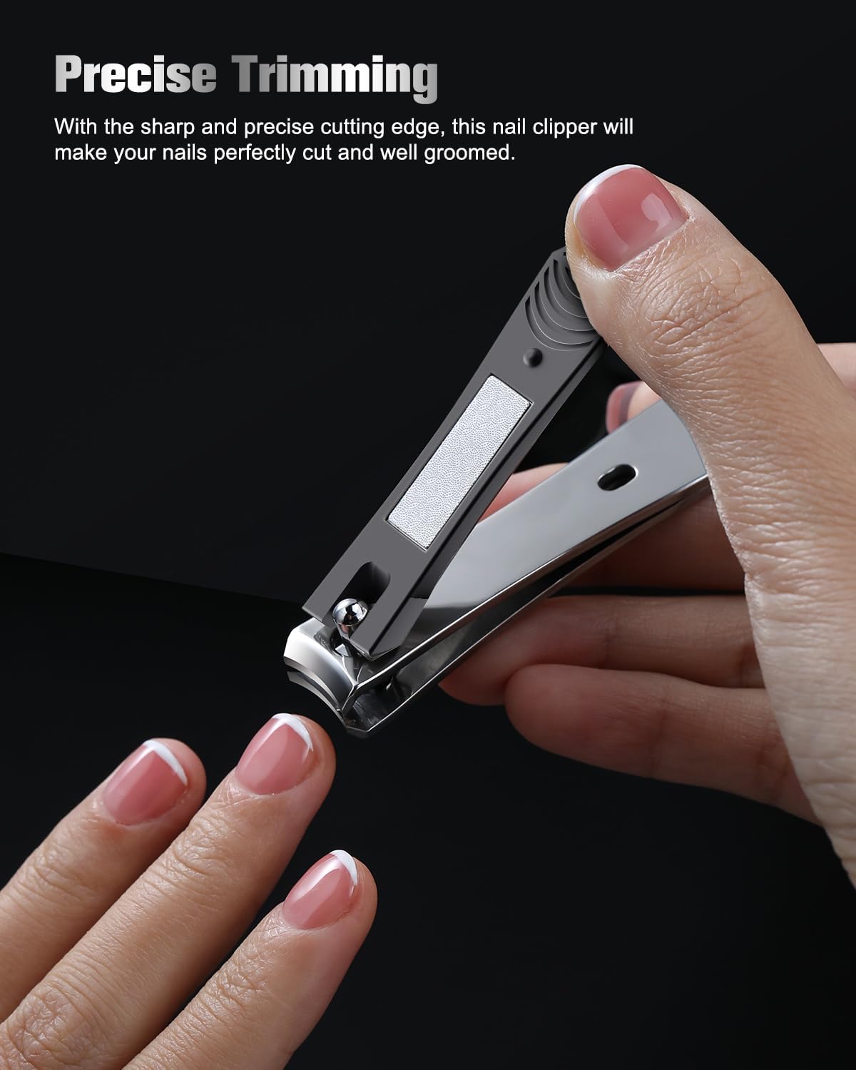 FERYES 2 Pack Nail Clippers - Sharp Nail Trimmers for Men Women Adult, Stainless Steel Fingernail & Toenail Clippers for Thick Nails - Image 2