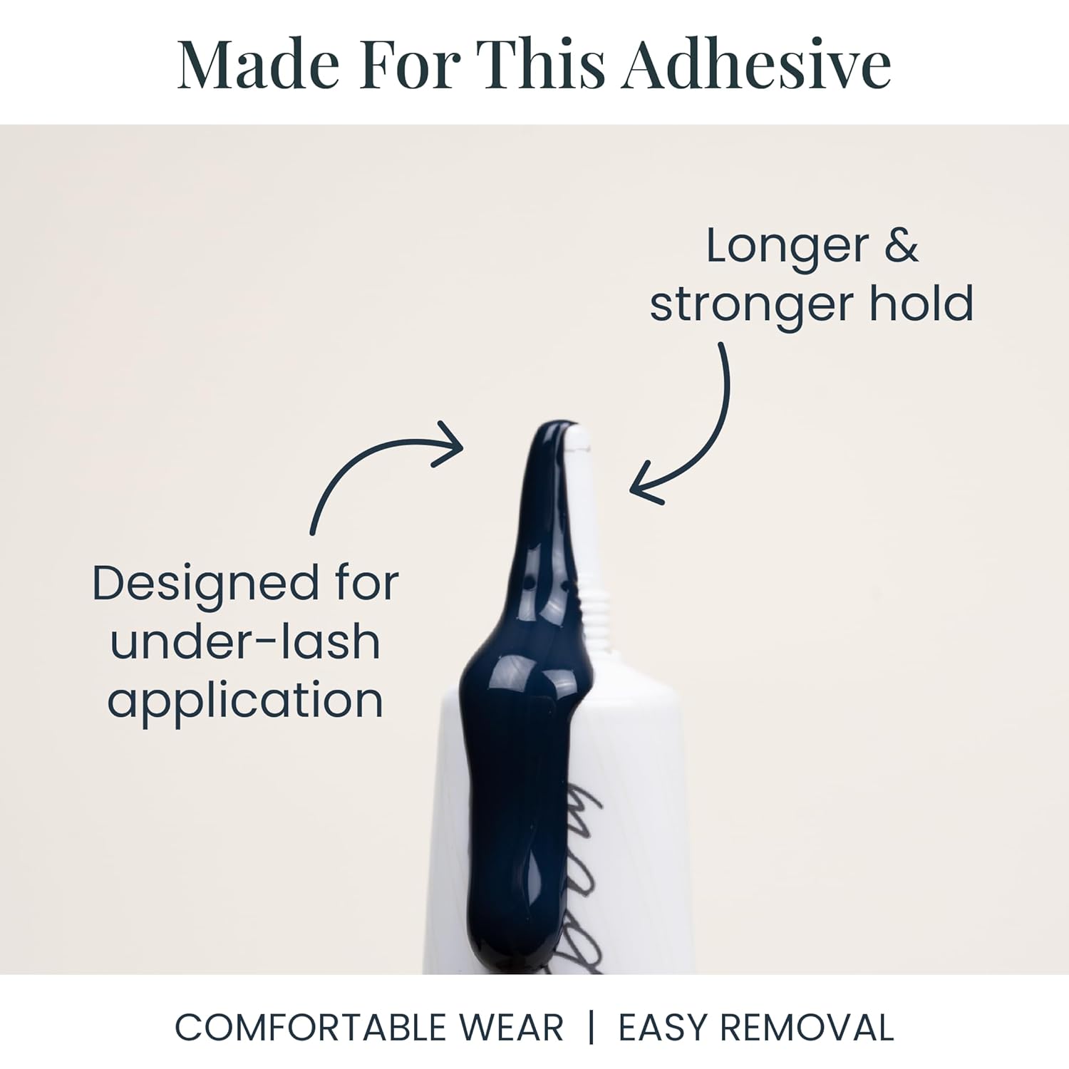 FlutterHabit Made for This Adhesive Lash Glue for Eyelash Extensions - Your Ultimate All-Day Hold Lash Cluster Glue for Effortless, Stunning, and Long-Lasting Eyelashes - All-in-one Lash Glue - Image 4