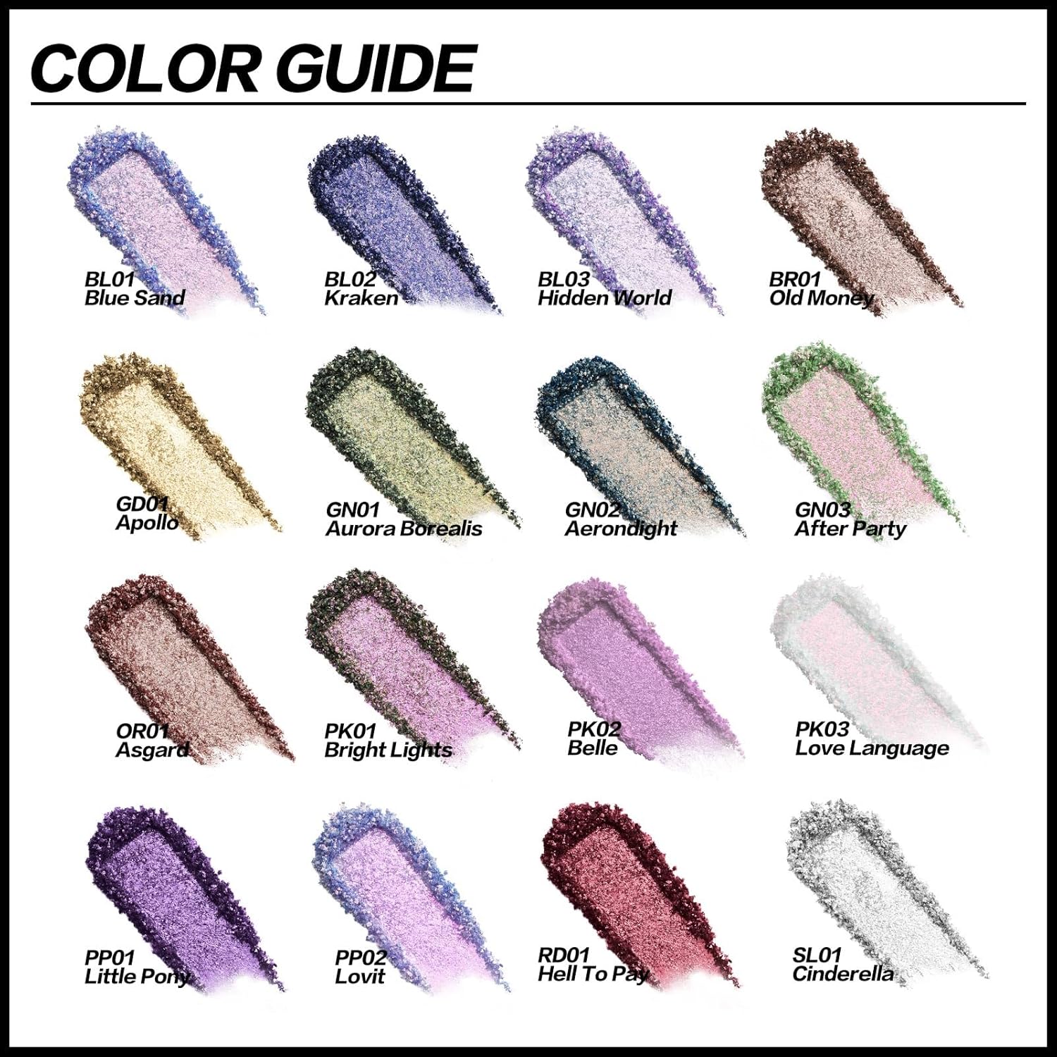 FOCALLURE Eyes On Me Pressed Powder Eyeshadow, Shimmery Eye Makeup & Highlight, Long-Lasting, High Pigmented Single Shade Eye Color, Glitter Finish, Hypoallergenic, PP01 Little Pony - Image 5