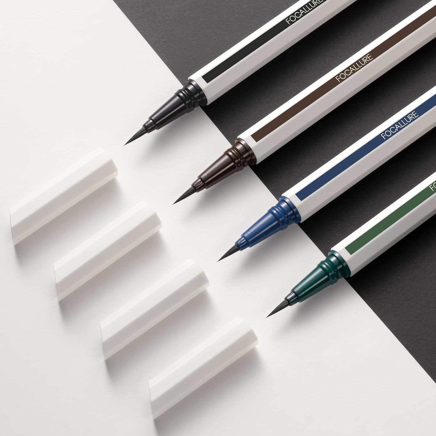 FOCALLURE Sadness Proof Precision Eyeliner,Sweatproof Eyeliner Pencil,Quick Drying,Smudge-proof,Long Lasting,Won't Slip Octagonal Grip,Ultra Fine Brush,BL03 SAPPHIRE - Image 8