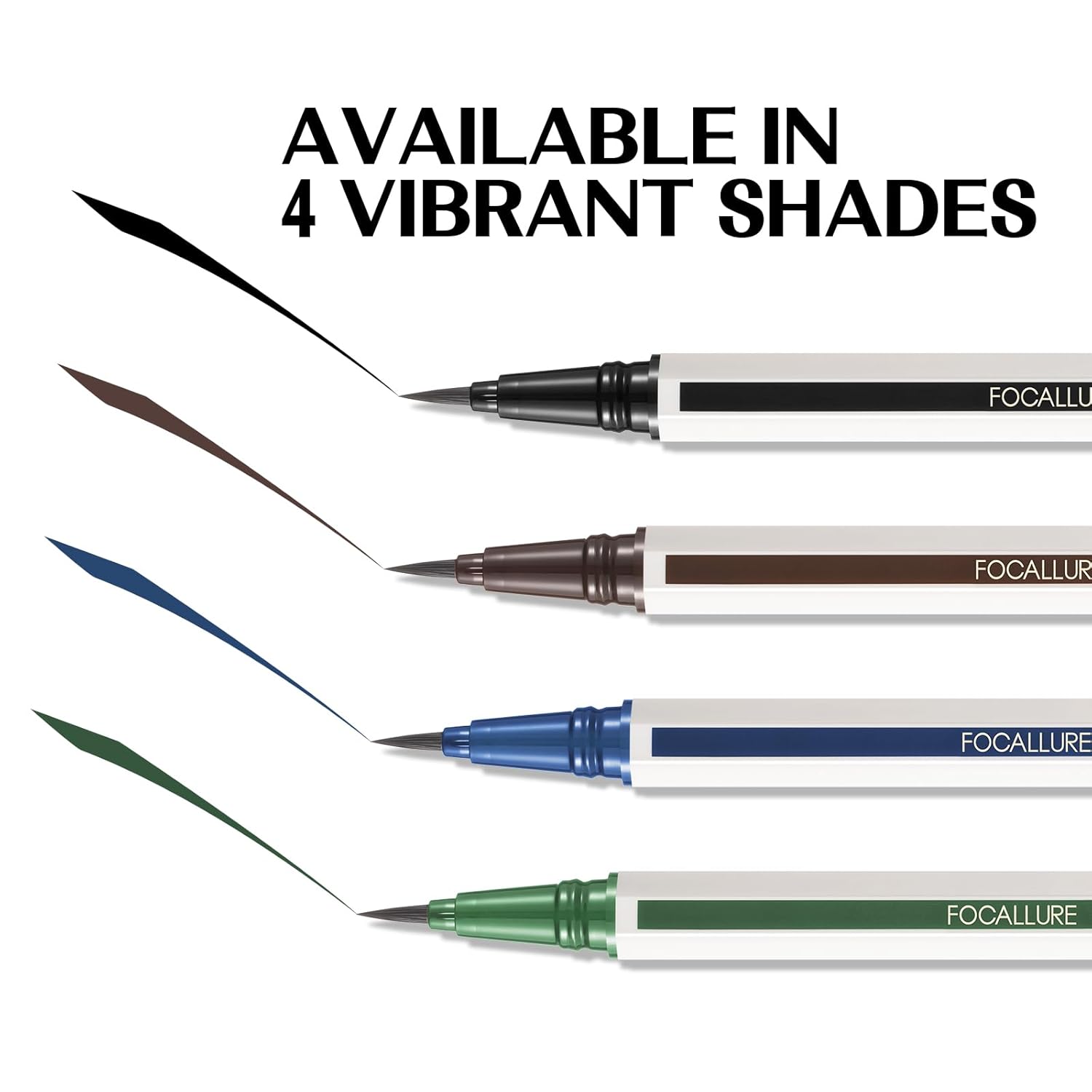 FOCALLURE Sadness Proof Precision Eyeliner,Sweatproof Eyeliner Pencil,Quick Drying,Smudge-proof,Long Lasting,Won't Slip Octagonal Grip,Ultra Fine Brush,BL03 SAPPHIRE - Image 6
