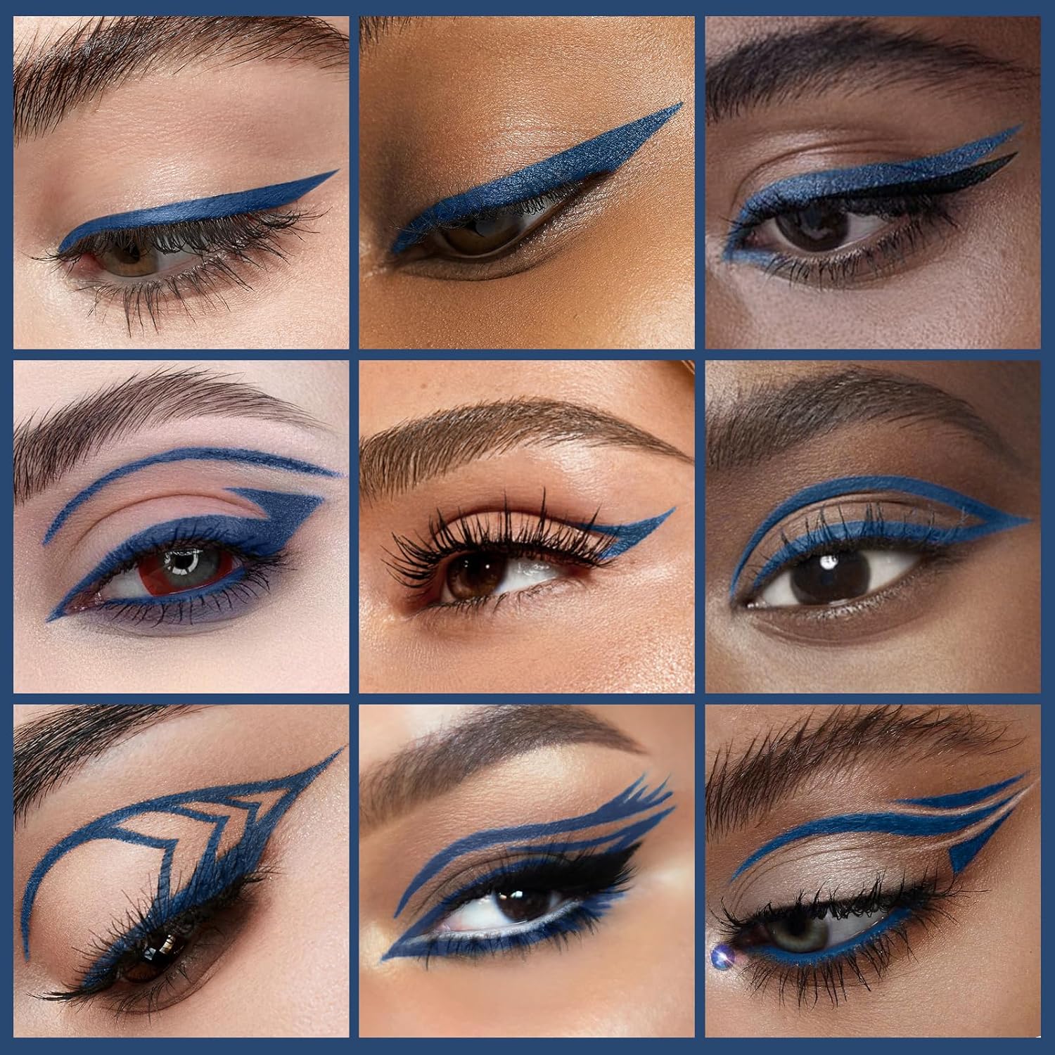 FOCALLURE Sadness Proof Precision Eyeliner,Sweatproof Eyeliner Pencil,Quick Drying,Smudge-proof,Long Lasting,Won't Slip Octagonal Grip,Ultra Fine Brush,BL03 SAPPHIRE - Image 2
