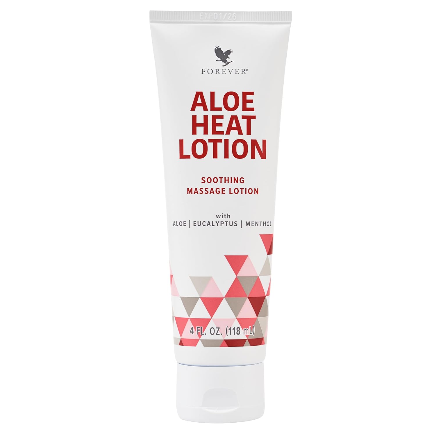 Forever Living - Aloe Heat Lotion with Menthol and Eucalyptus Fragrance, Comfort and Skin Nourishment, Vegan-Friendly Formula, 4 fl oz