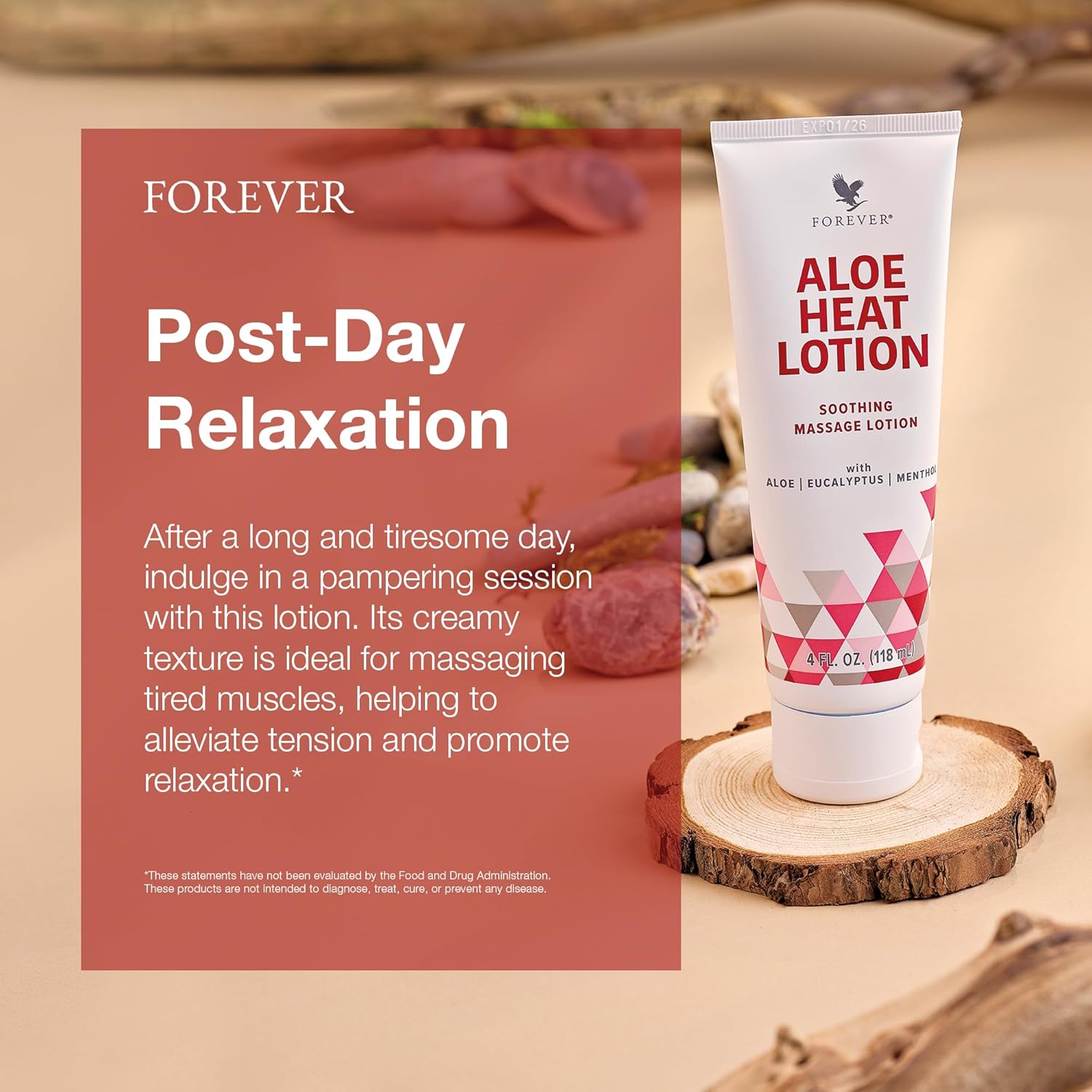 Forever Living - Aloe Heat Lotion with Menthol and Eucalyptus Fragrance, Comfort and Skin Nourishment, Vegan-Friendly Formula, 4 fl oz - Image 3