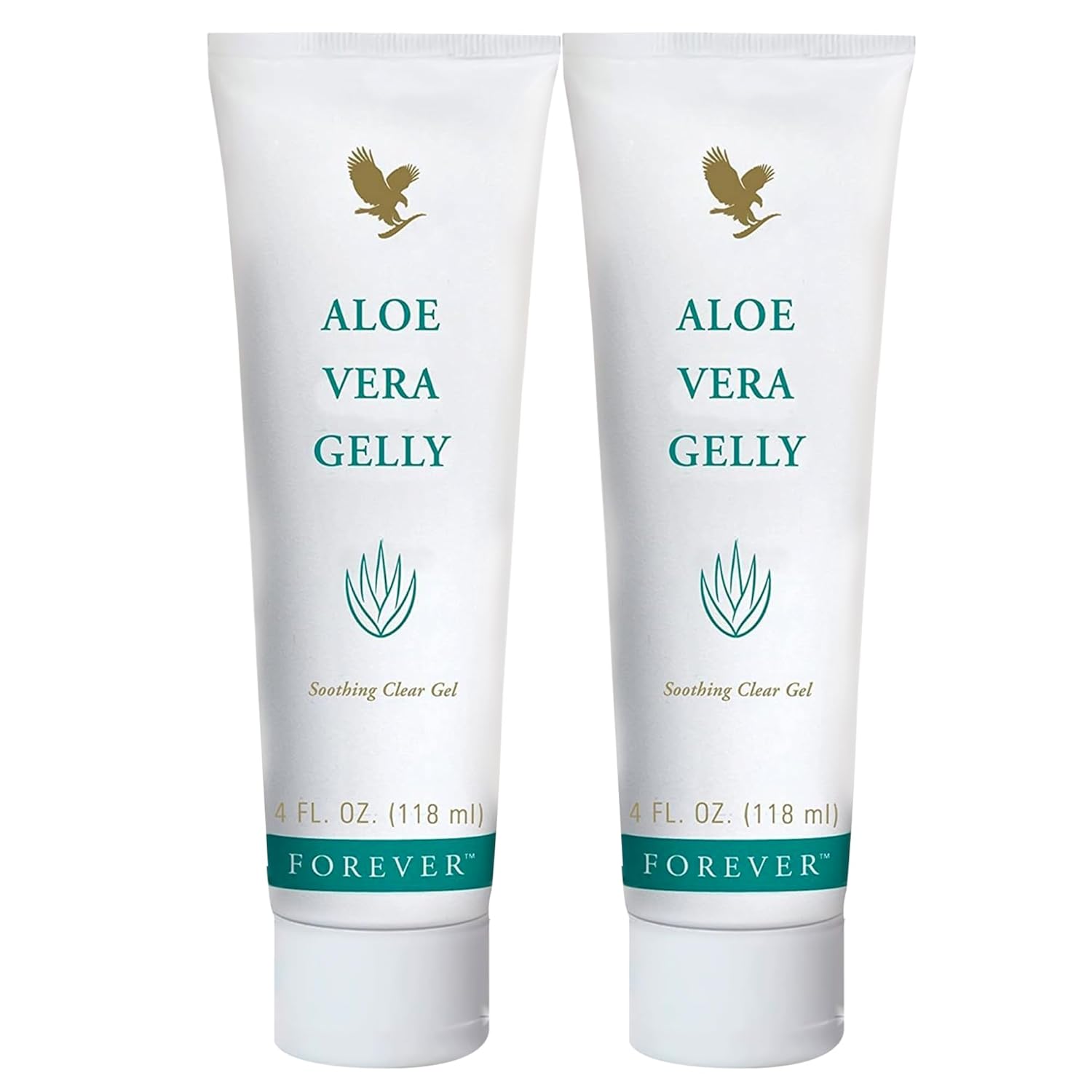 Forever Living - Aloe Vera Gelly - Pure Aloe Gel to Sooth, Moisturize and Condition - Vegan and Gluten-Free - 4 fl oz (Pack of 2)