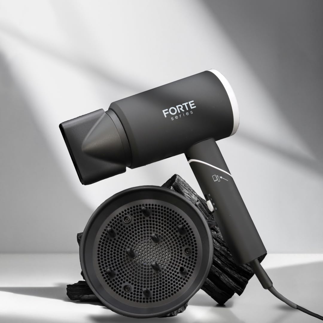 Forte Pro Hair Dryer for Men, Magnetic Nozzle Attachment, 110-125V, Black - Image 4