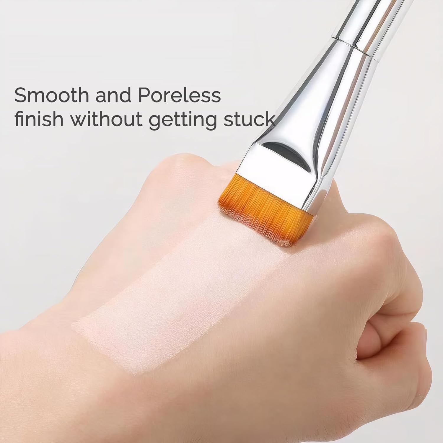 Foundation Brush for Liquid Makeup,Concealer Brush,Cosmetic Brush,Kabuki Brush, Premium Soft Bristles,Doesn't Soak Up Powder For Creams,Facial Mask,Liquids,Mask Cosmetic Makeup Tool - Image 5