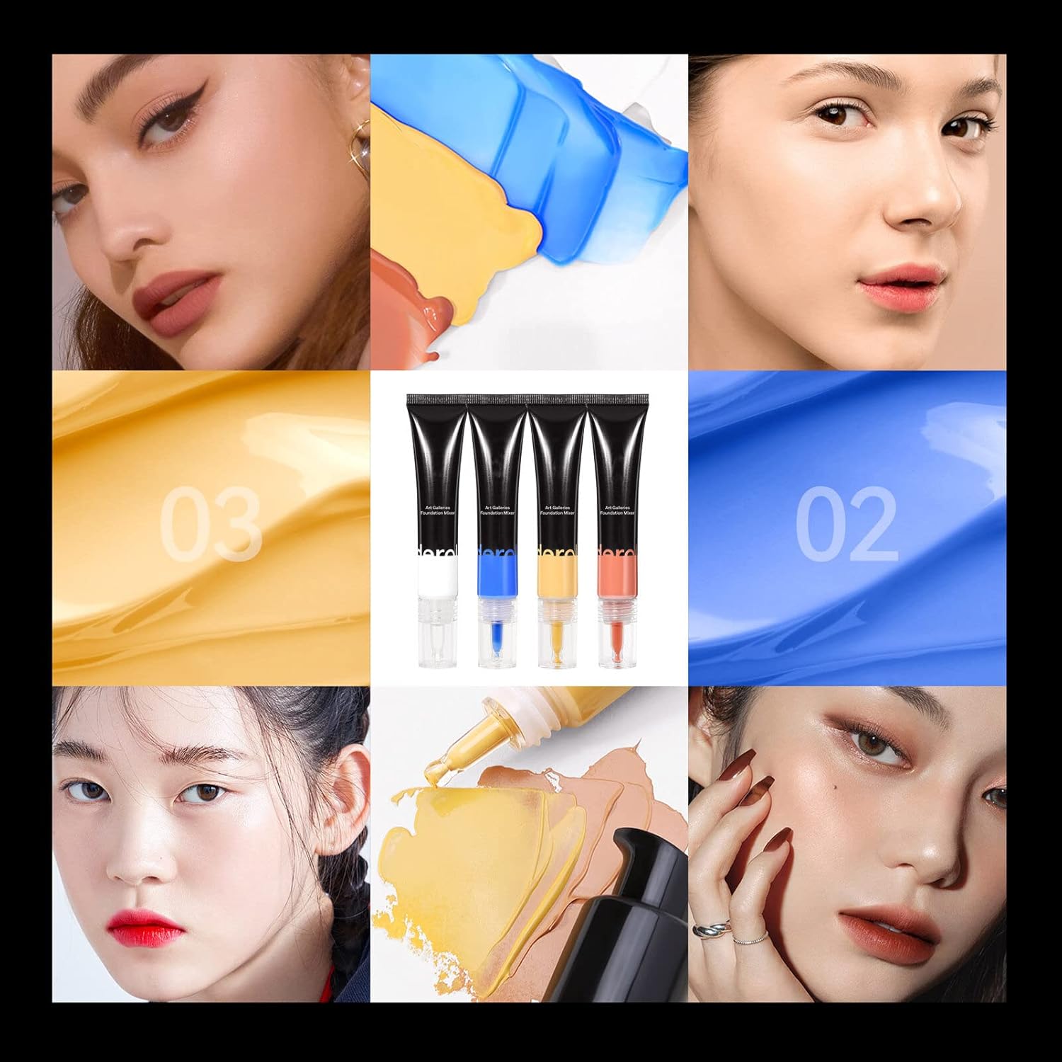 Foundation Mixing Pigment Blue Improves Uneven Skin Tone Pigment Blends Easily With Foundation Color Corrector Warm To Cold Smooth And Light Texture Foundation Shade Adjuster Natural Finish - Image 5