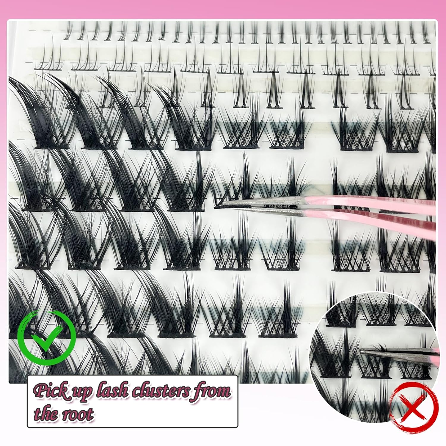Fox Eye Lashes Fluffy Lash Clusters with Bottom Lashes C Curl False Eyelashes Left & Right Cluster Eyelash Extensions 158 PCS Individual Lashes Cat Eye Manga Lashes DIY At Home, by Anforlin - Image 6